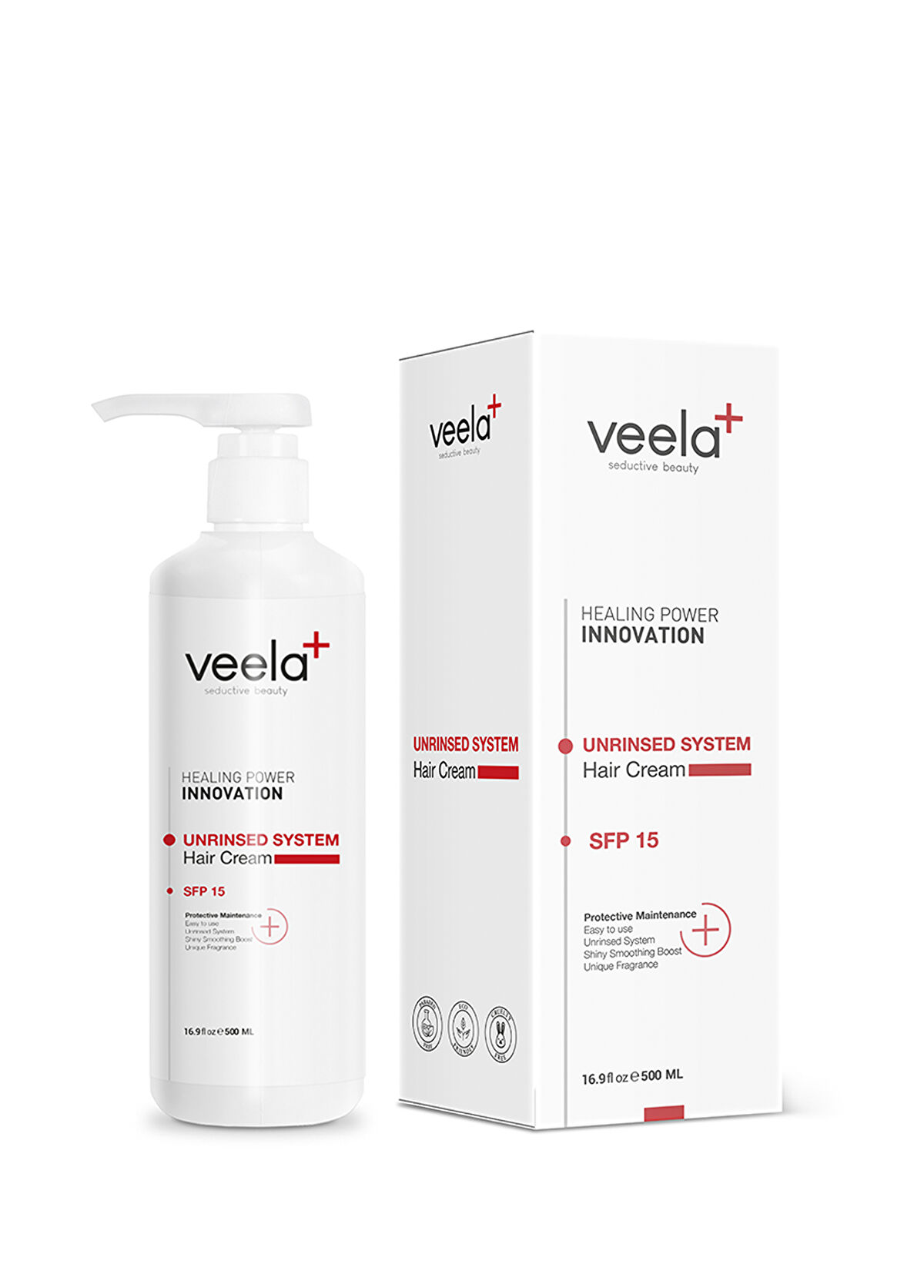 Veela Unrinsed System Hair Cream Zayıflamış Saçlar İçin Durulanmayan Yenileyici Saç Bakım Kremi 500 ml - 1