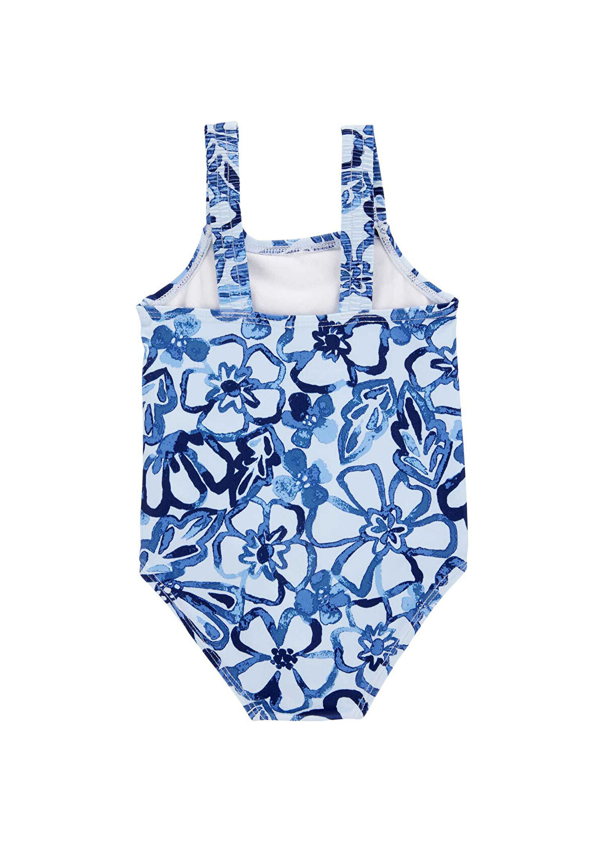Carter's Blue Patterned Baby Girl Swimsuit - 3