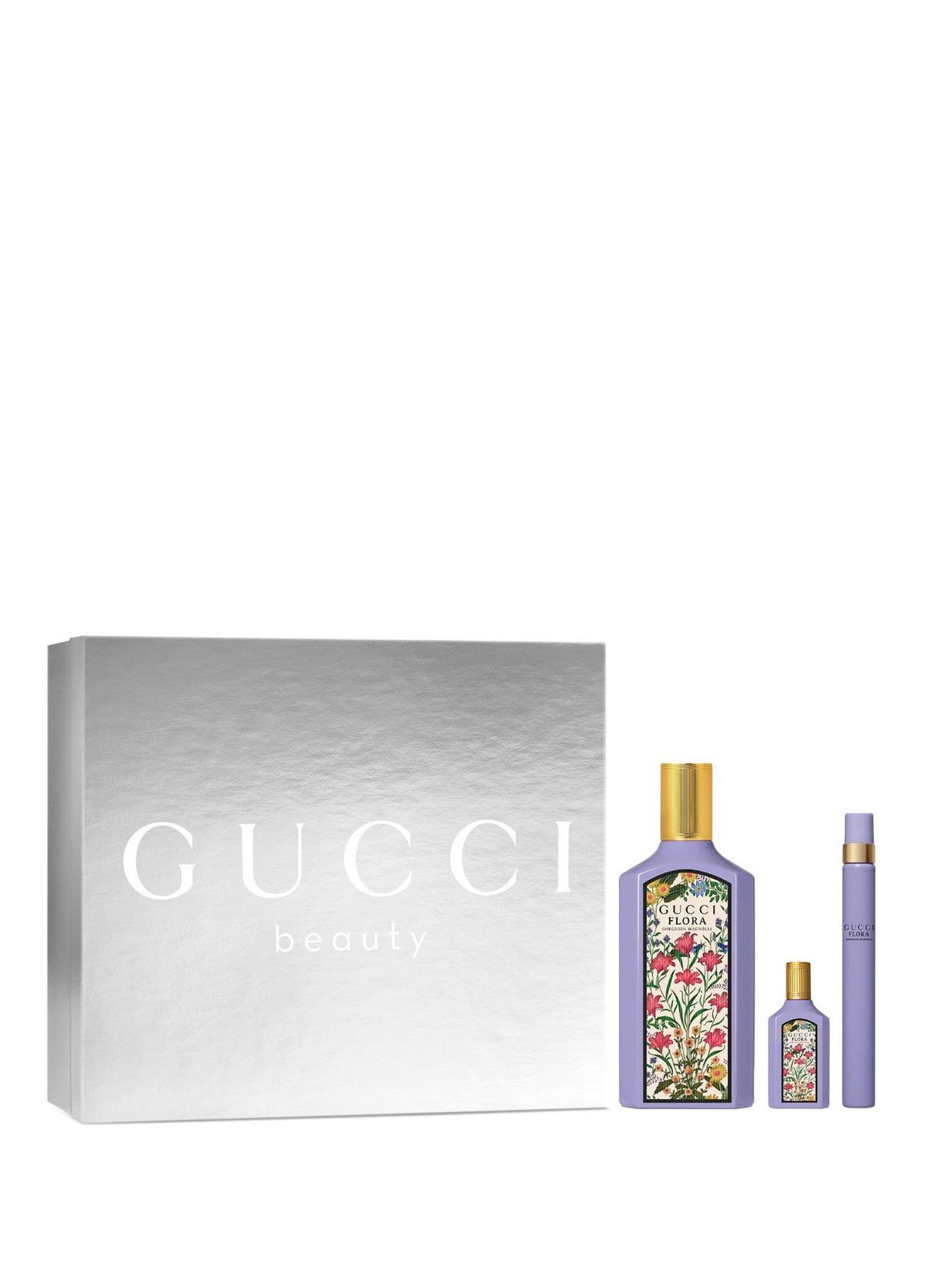 Gucci Flora Magnolia EDP 100 ml  + Seyahat Boy 10 ml + Mini Boy 5 ml Kadın Parfüm Seti - 1