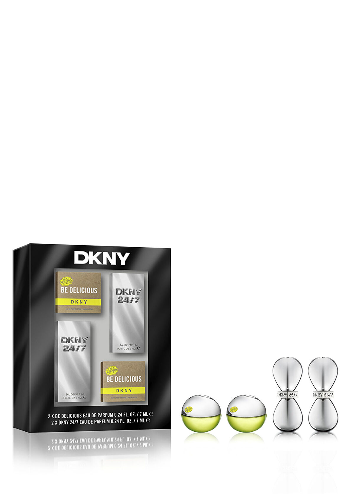 DKNY Be Delicious 2 x 7 ml Mini + 24/7 2 x 7 ml Kadın Parfüm Seti - 1