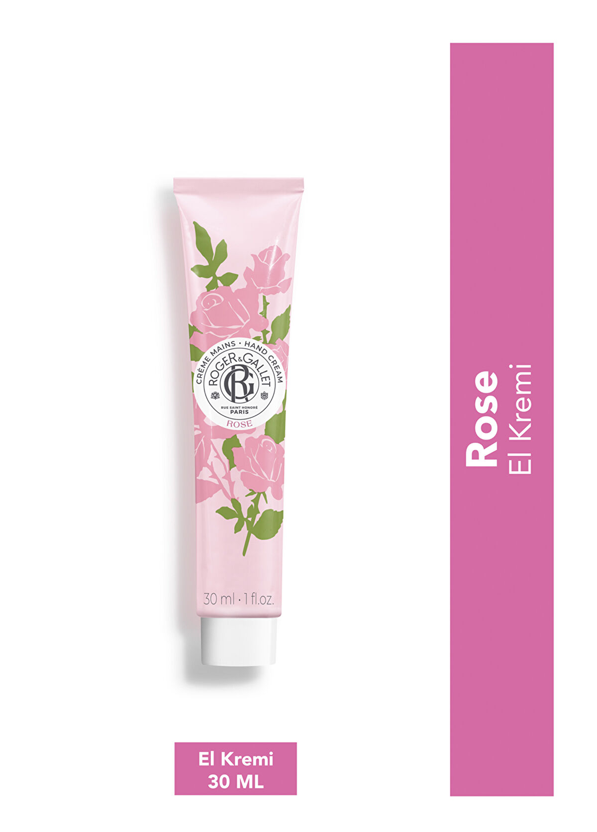 Roger&Gallet Rose Isparta Rose Italian Tangerine Perfume EDT 30 ml + Hand Cream 30 ml + Pink Makeup Bag Women's Perfume Set - 3