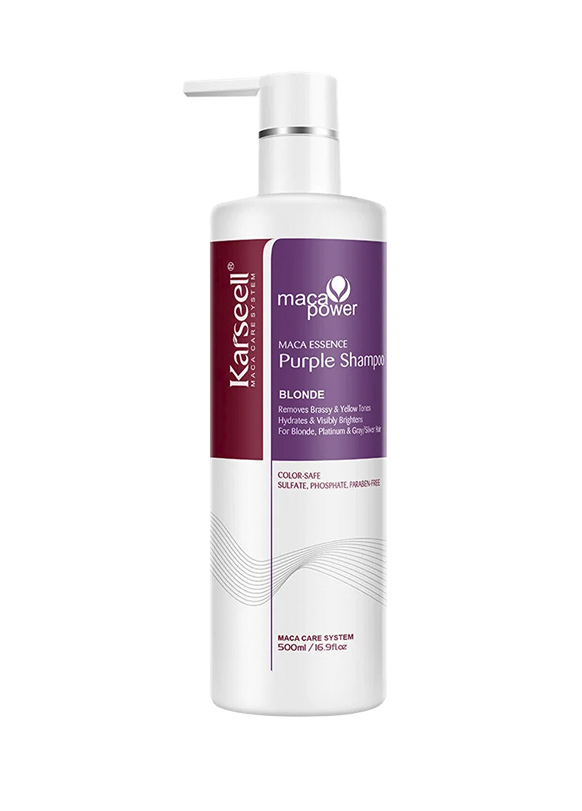 Karseell Maca Essence Renk Koruyucu Mor Şampuan 500 ml - 1