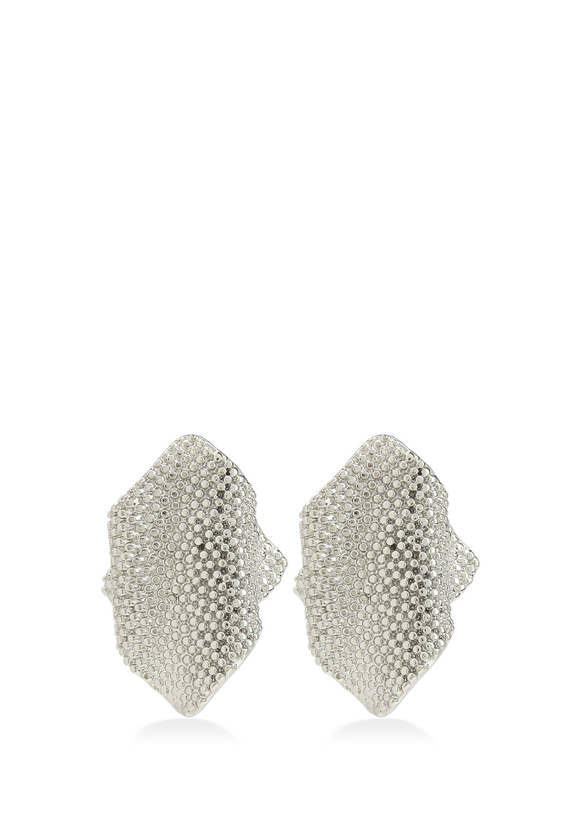 Beymen Club Silver Dalgalı Form Kadın Küpe - 3