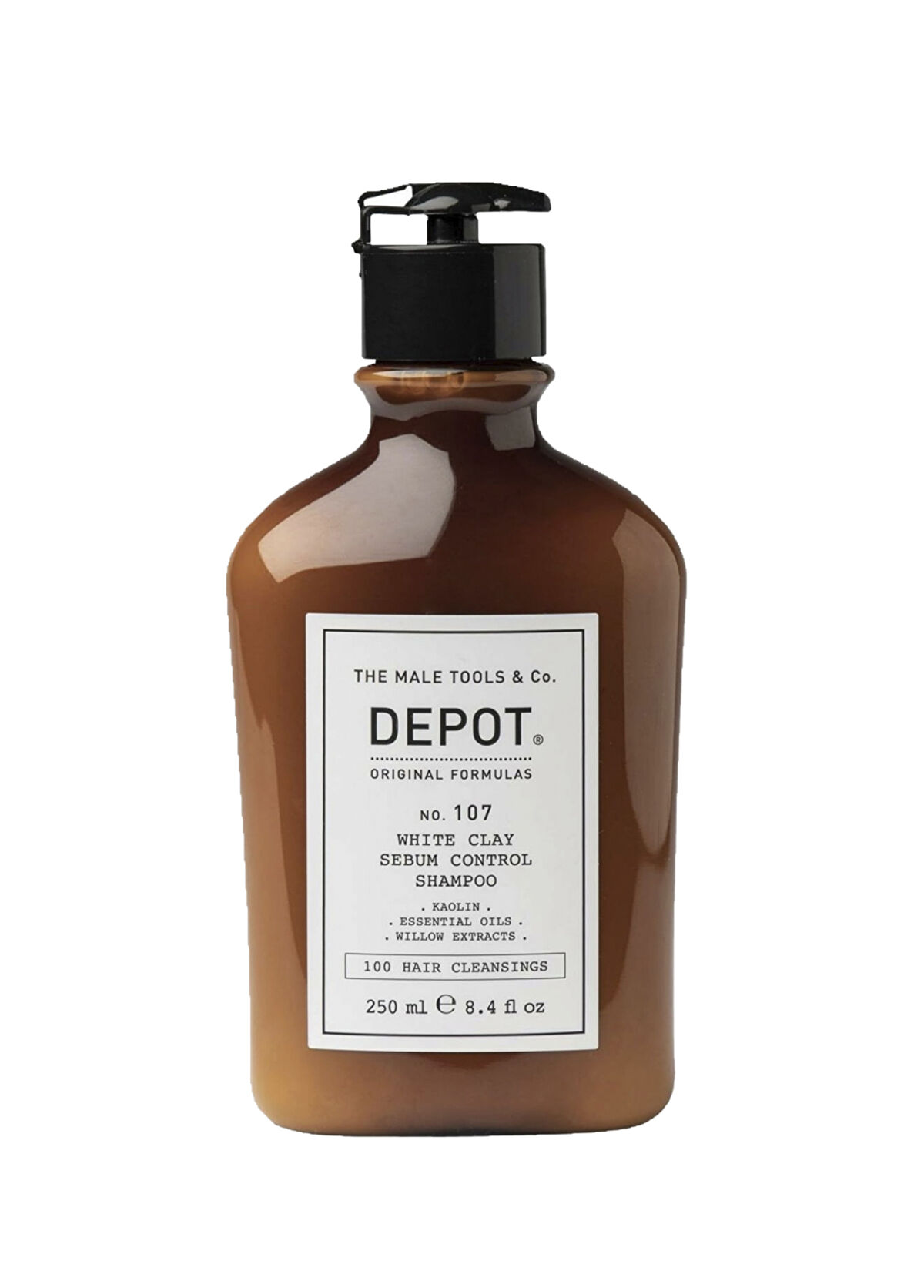 Depot No. 107 White Clay Sebum Control Yağlı Saç Derisi İçin Şampuan 250 ml - 1
