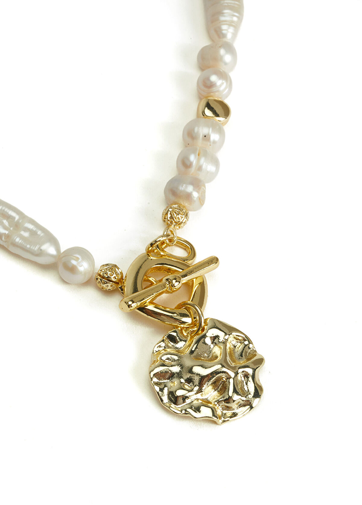 Beymen Club Gold Pearl Women's Chain Necklace - 3