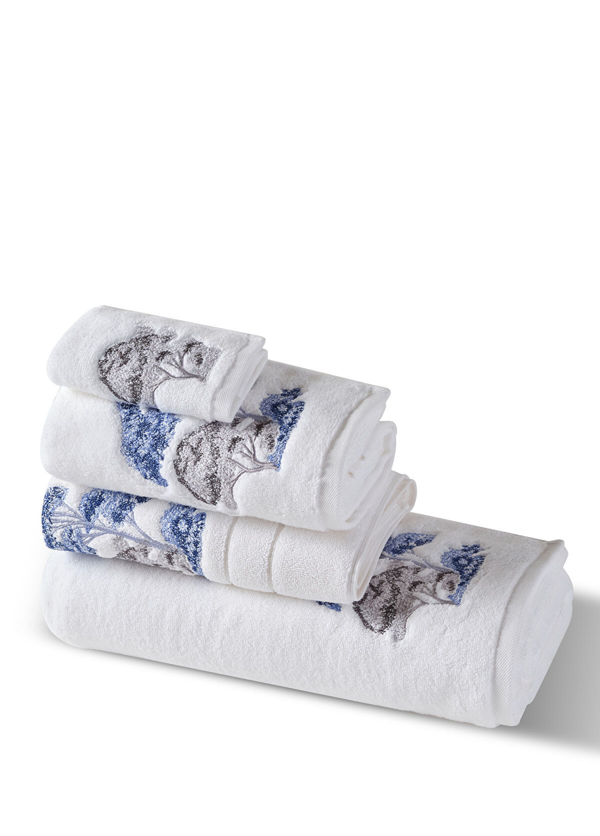 Ren Home Koena Meadow Beyaz Pamuklu El Havlusu 50x100 cm - 3