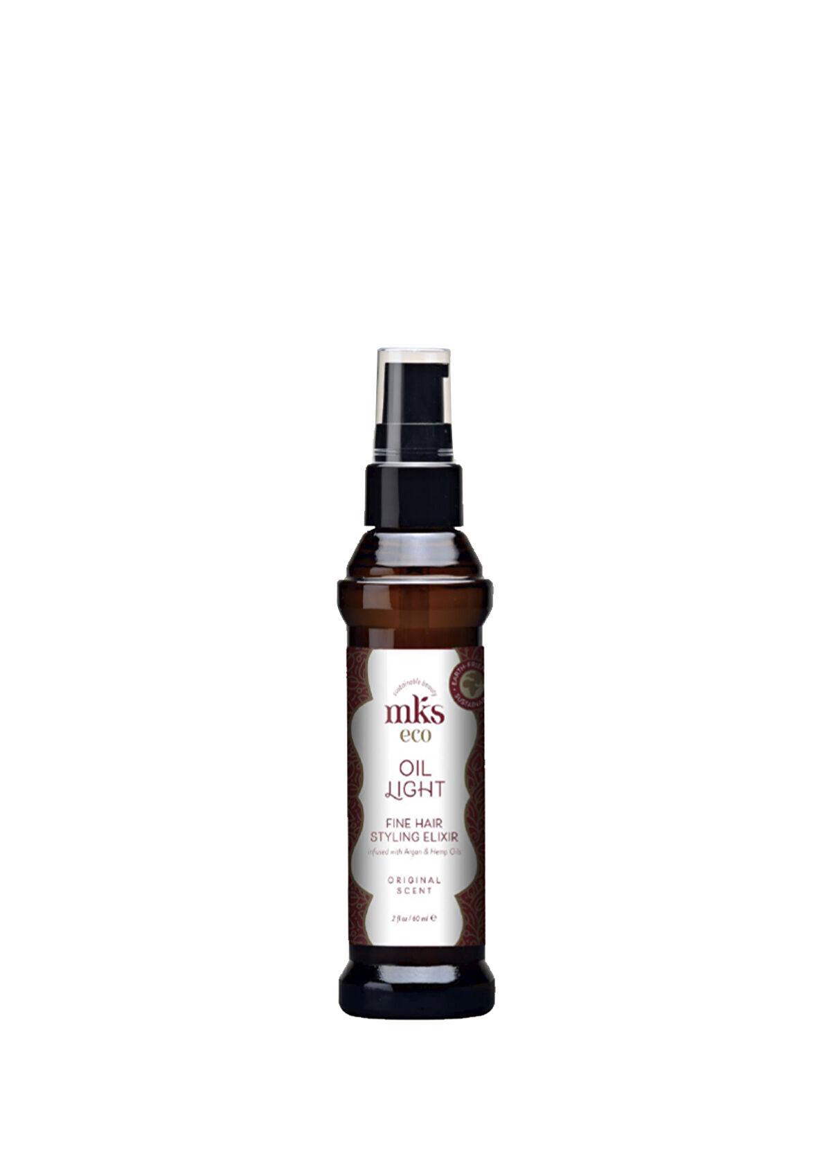 MKS Eco Oil Hair Styling Elixir Original İnce Telli Saçlar için Pürüzsüzleştirici Bakım Yağı 60 ml - 1