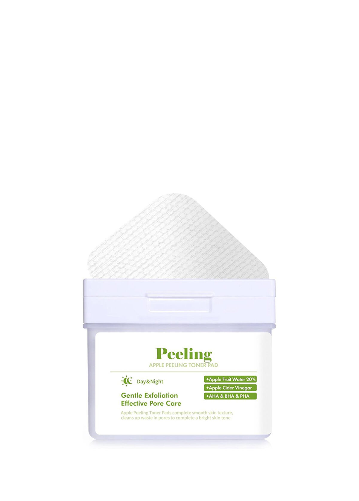 Dermal Elma Özlü Gözenek Temizleyici Aydınlatıcı Peeling Tonik Toner Pedi 80 Adet  - 1