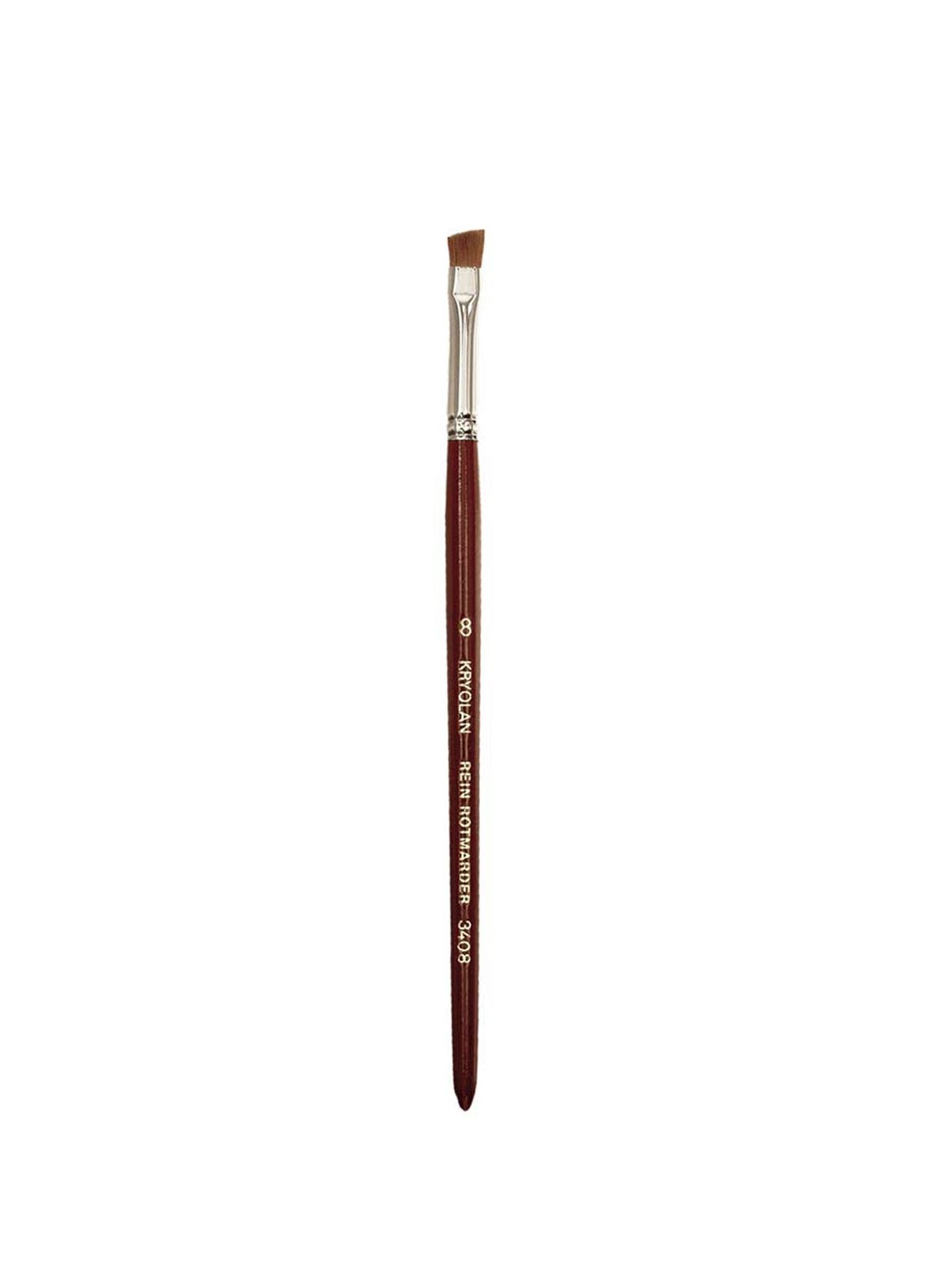 Kryolan Filbert Excellence 8 Angled Makeup Brush - 1
