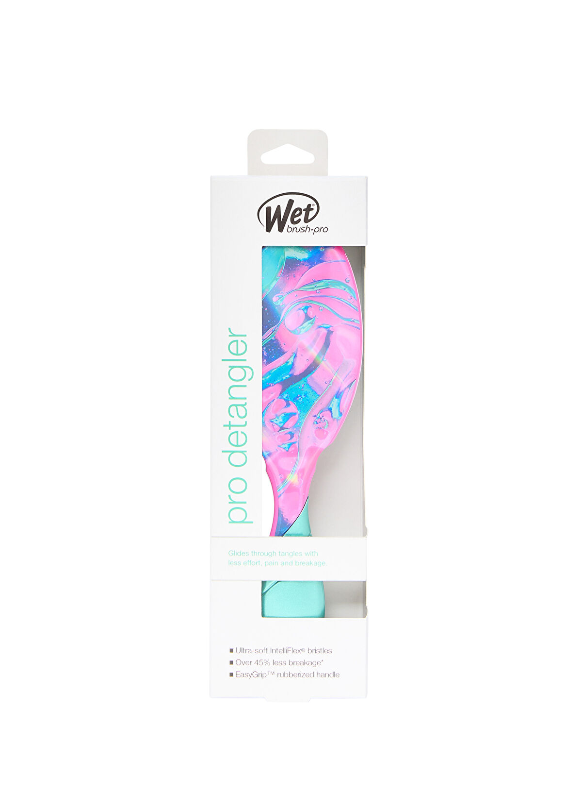 Wet Brush Neon Glow Pro Detangler Yeşil Dolaşık Açıcı Saç Fırçası  - 3