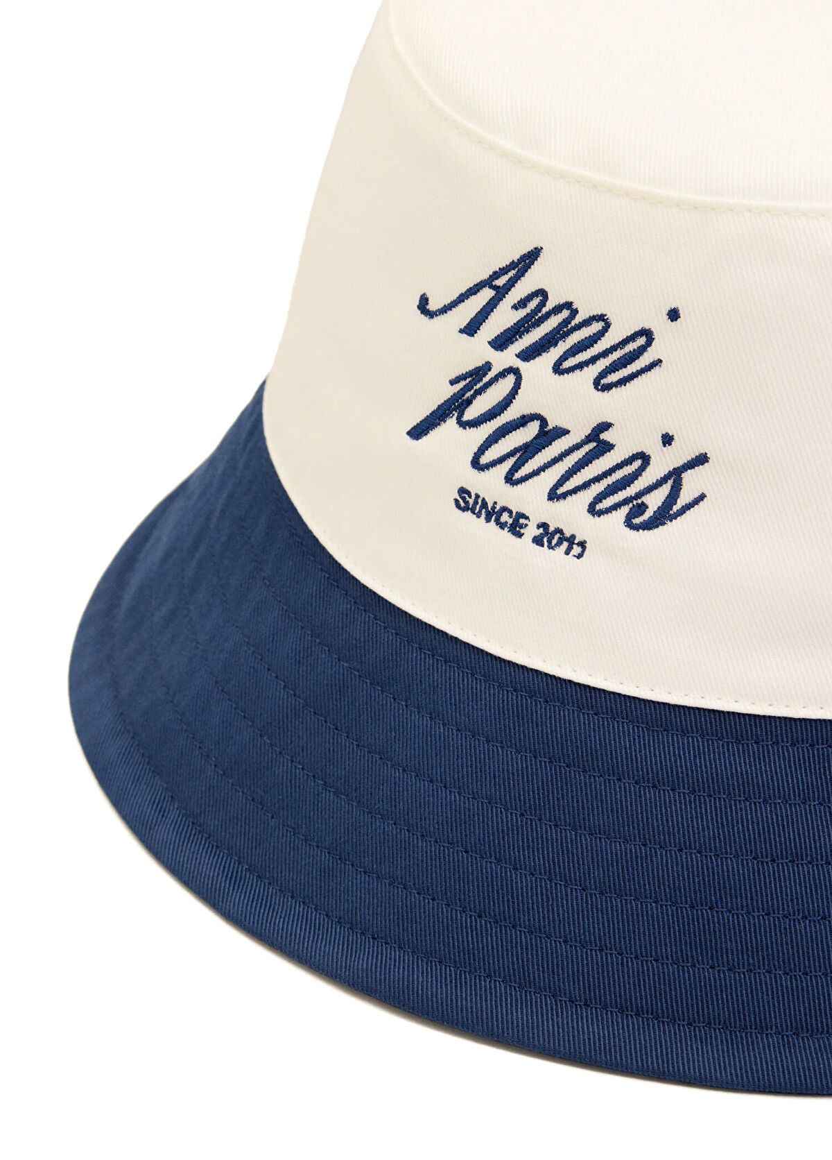 Ami Paris Navy Blue White Men's Hat - 3