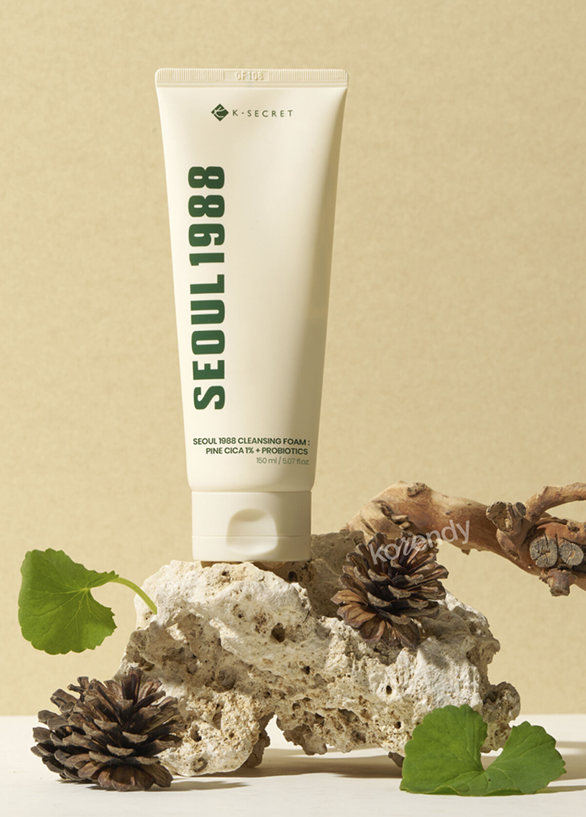 K-Secret Seoul 1988 Cleansing Foam Pine Cica 1% + Probiotics  Siyah ve Beyaz Nokta Önleyici ve Stres Karşıtı Çam Cica Özlü Köpük Temizleyici 150 ml - 3