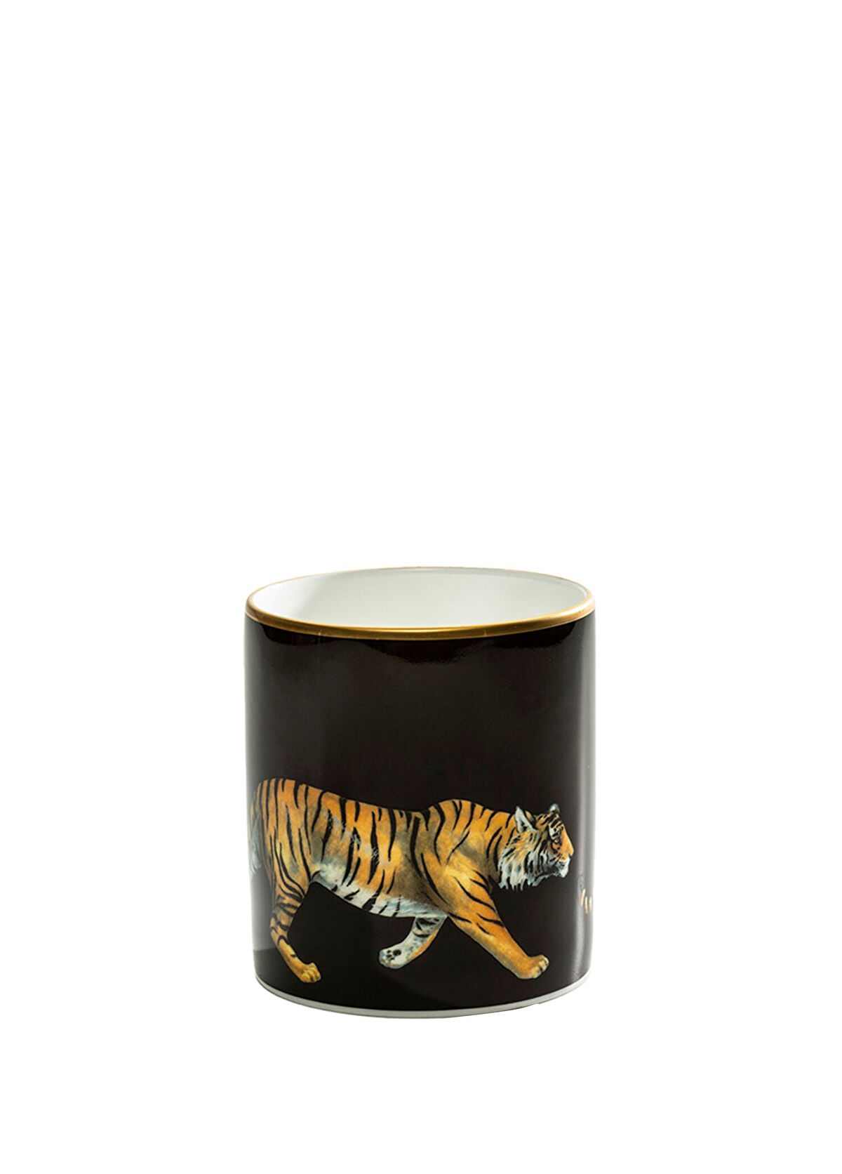 Halcyon Days Mw Tiger Black Gold Pen Pot Kalemlik - 1