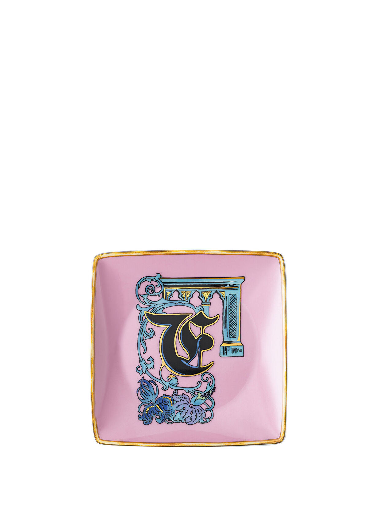 Rosenthal Alphabet F Harfli Porselen Dekoratif Tabak 12 cm - 1