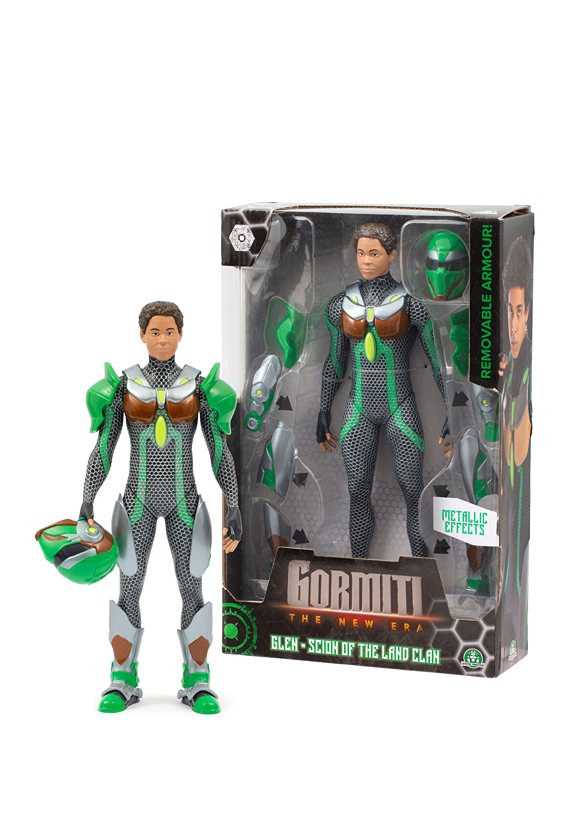 Gormiti  Glen Earth Armor Heir Character Figure Toy GRV03100 - 1