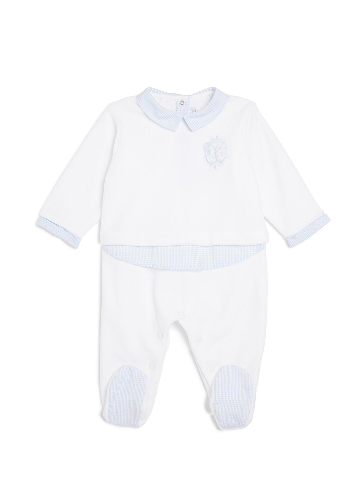 Tartine Et Chocolat Beyaz Erkek Bebek Tulum - 1