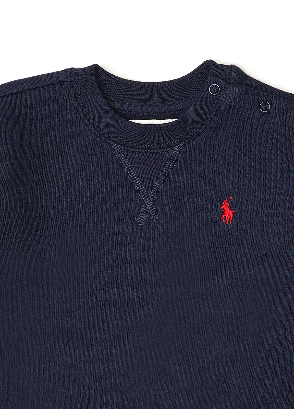 Polo Ralph Lauren Lacivert Logo Nakışlı Erkek Bebek Sweatshirt - 3