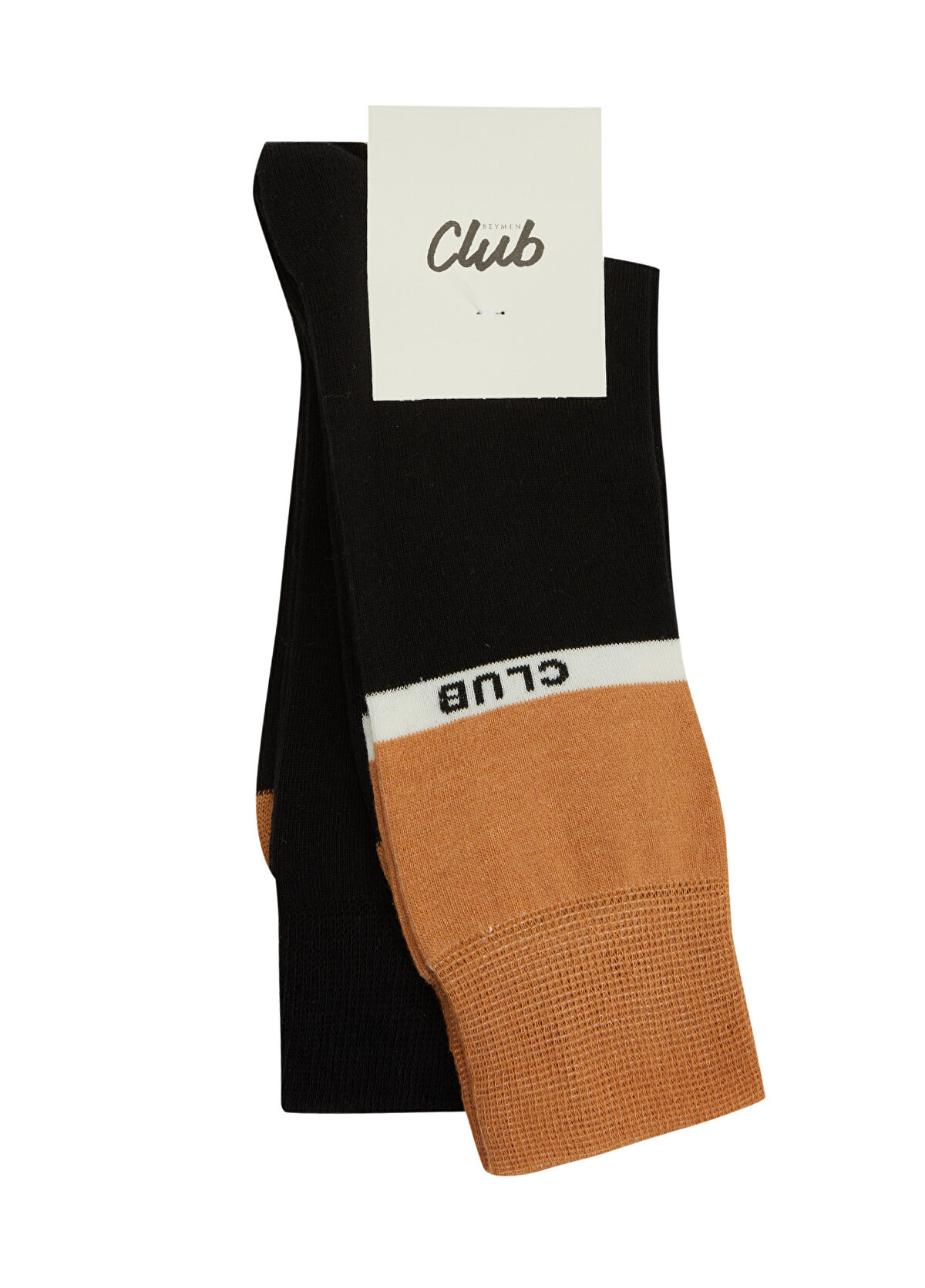 Beymen Club Siyah Logo Jakarlı 2li Erkek Soket Çorap Seti - 1