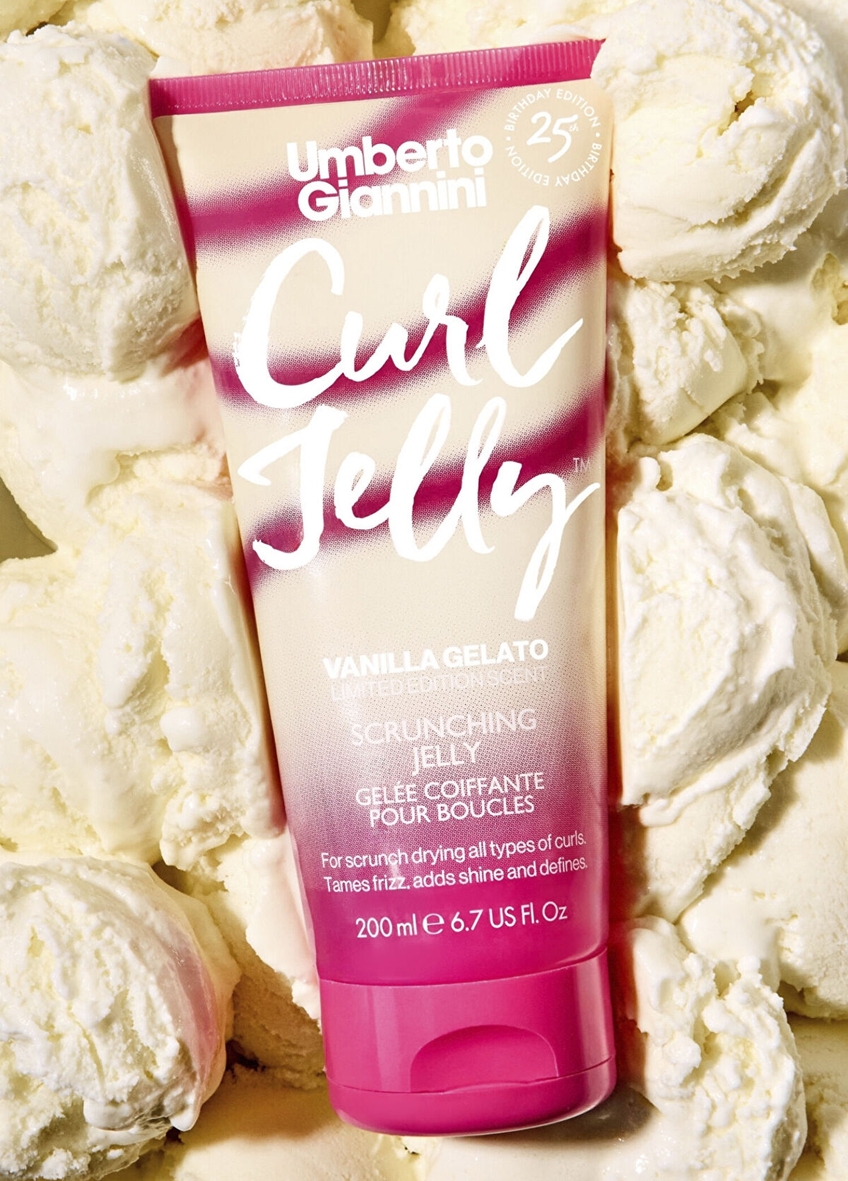 Umberto Giannini Curl Jelly Scrunching Jelly Vanilla Gelato Bukle Belirginleştirici Şekillendirici Saç Jeli 200 ml - 3
