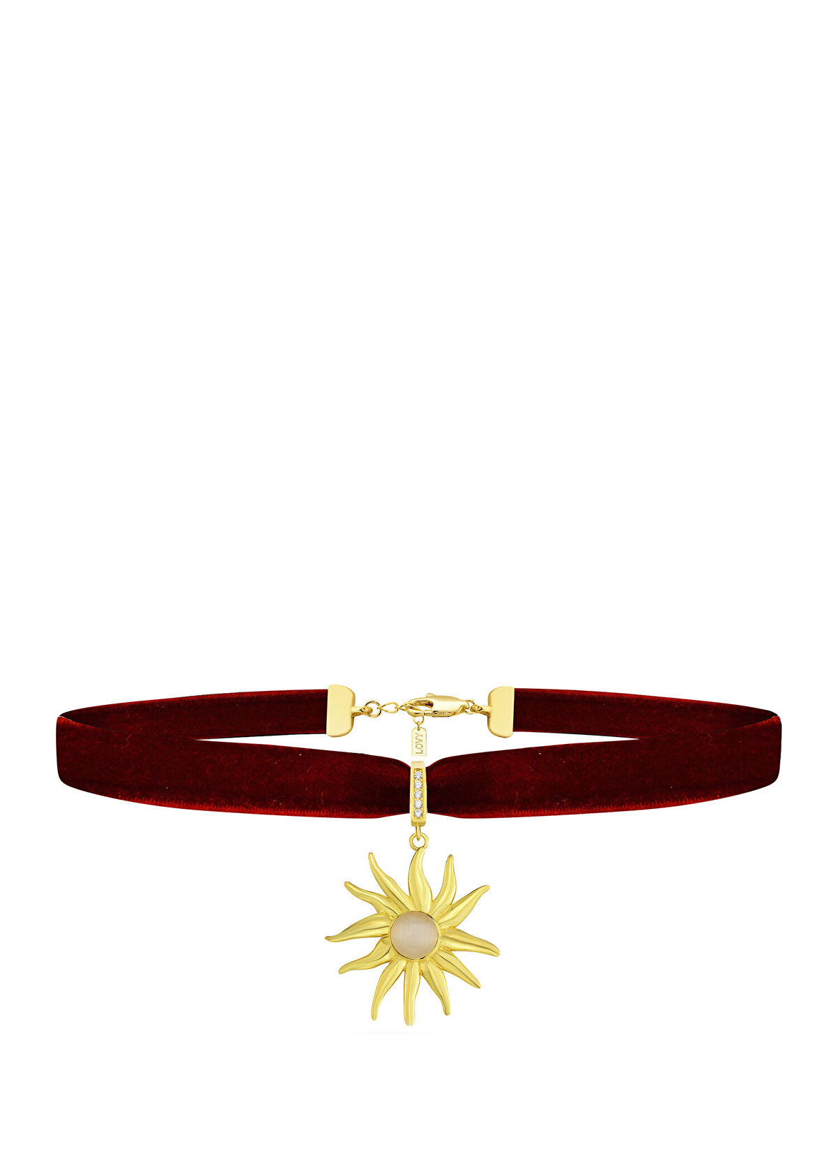 Lovy Atelier Şana Christmas 925 Sterling Silver 22K Gold Plated Women's Choker - 1