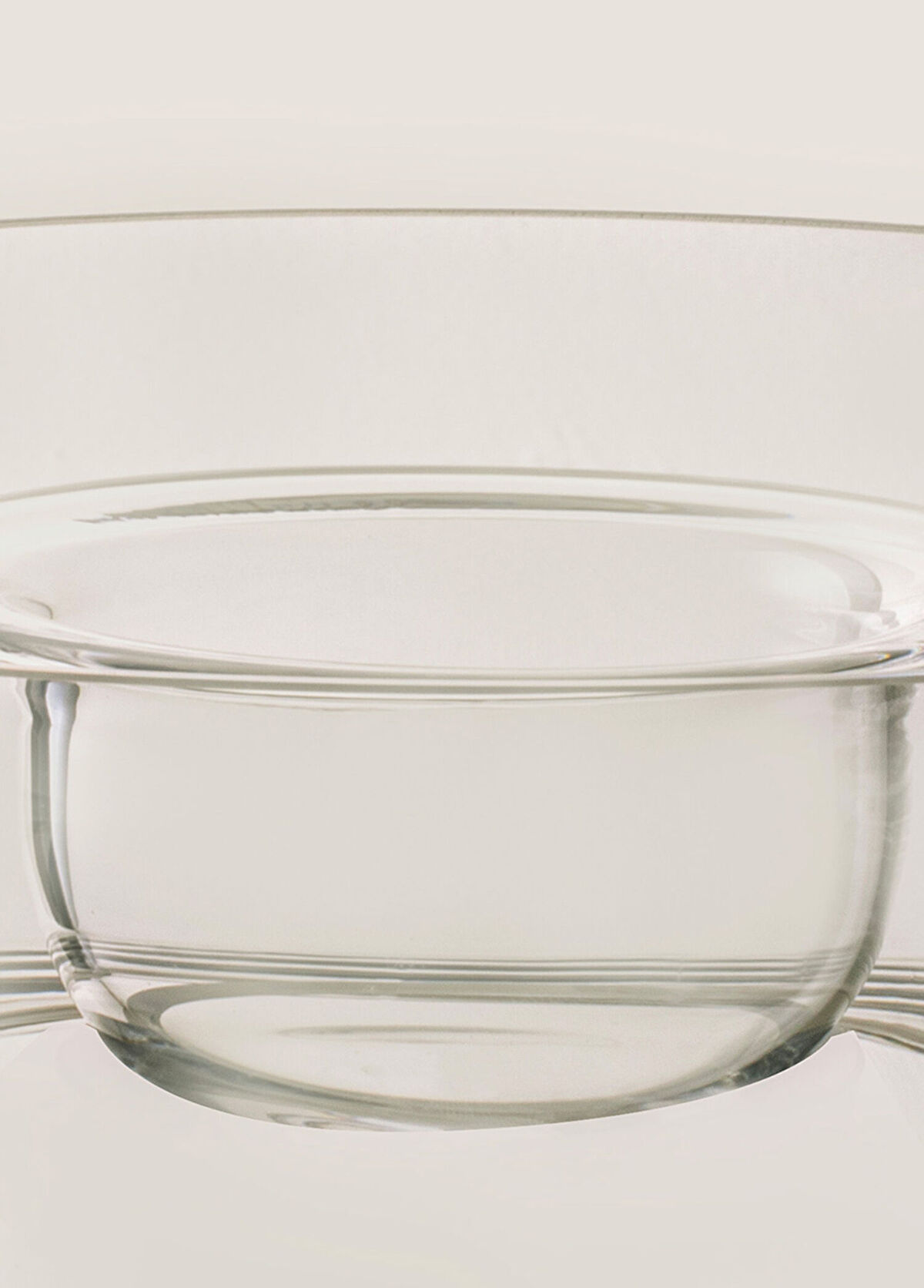Chakra Pera Transparent Glass Presentation Bowl 25 cm - 3