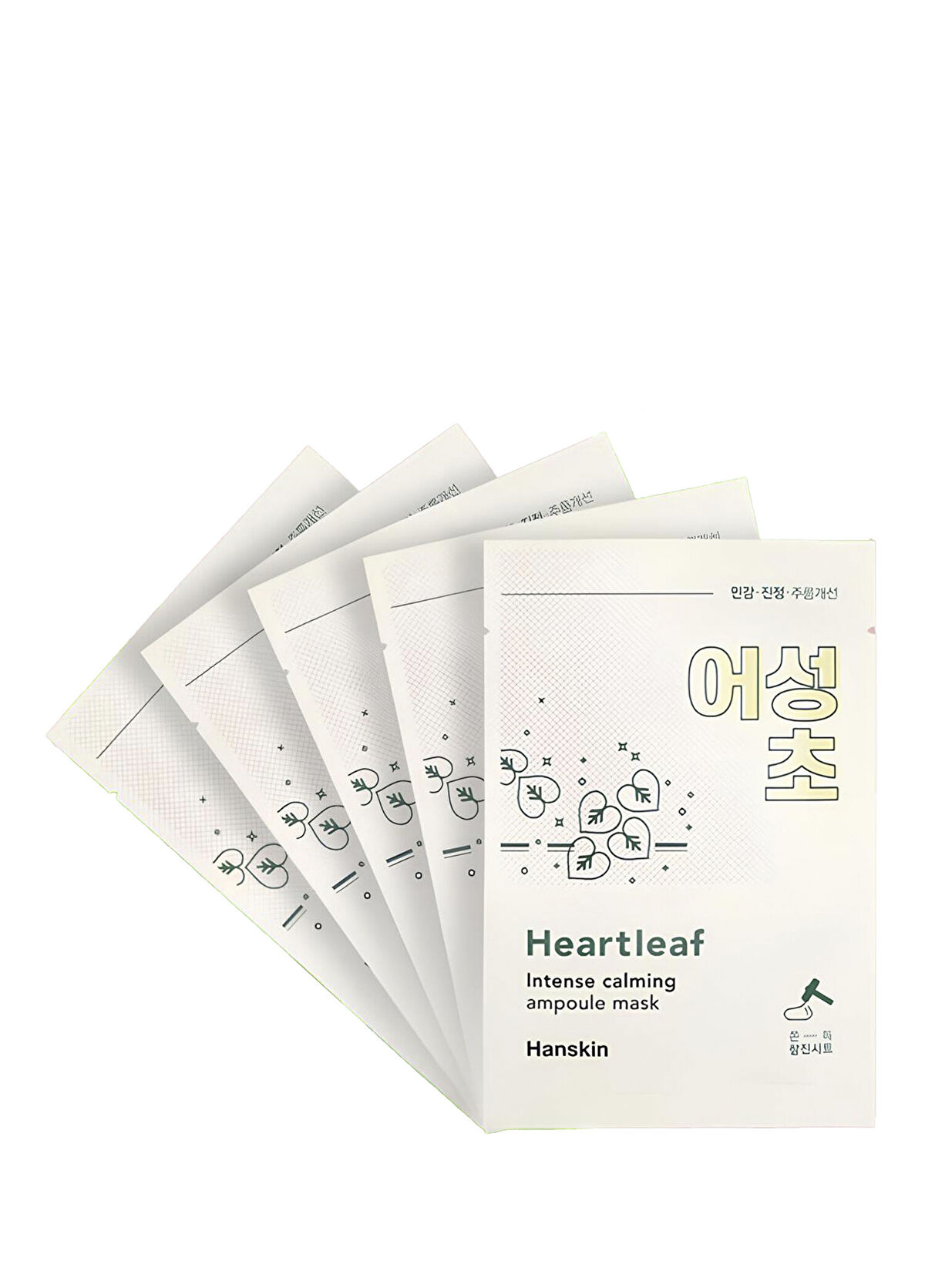 Hanskin Heartleaf Intense Calming Ampoule Heartleaf Extract Intense Calming Ampoule 5-Pack Face Mask 23 ml - 1