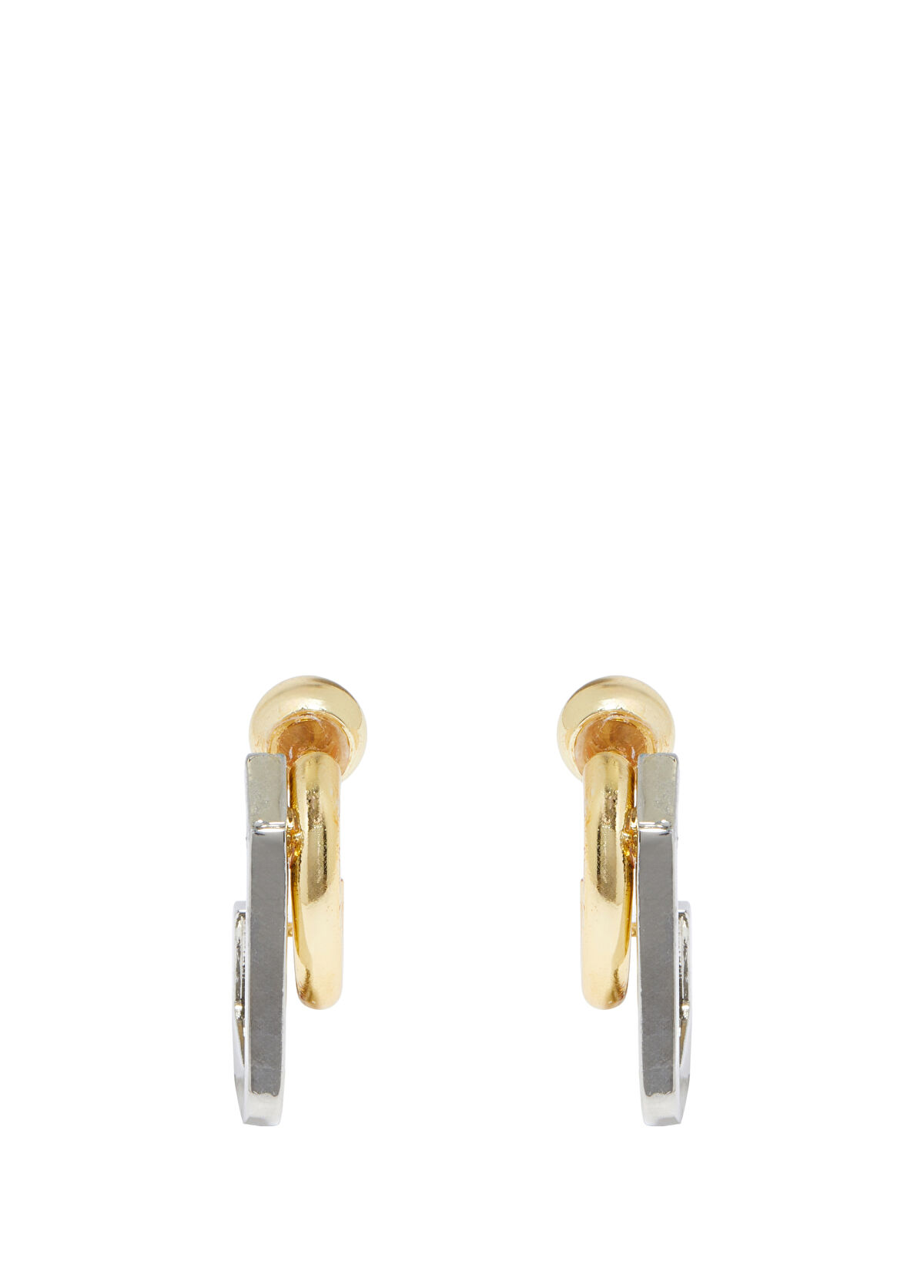 Beymen Club Gold Silver Women's Earrings - 3