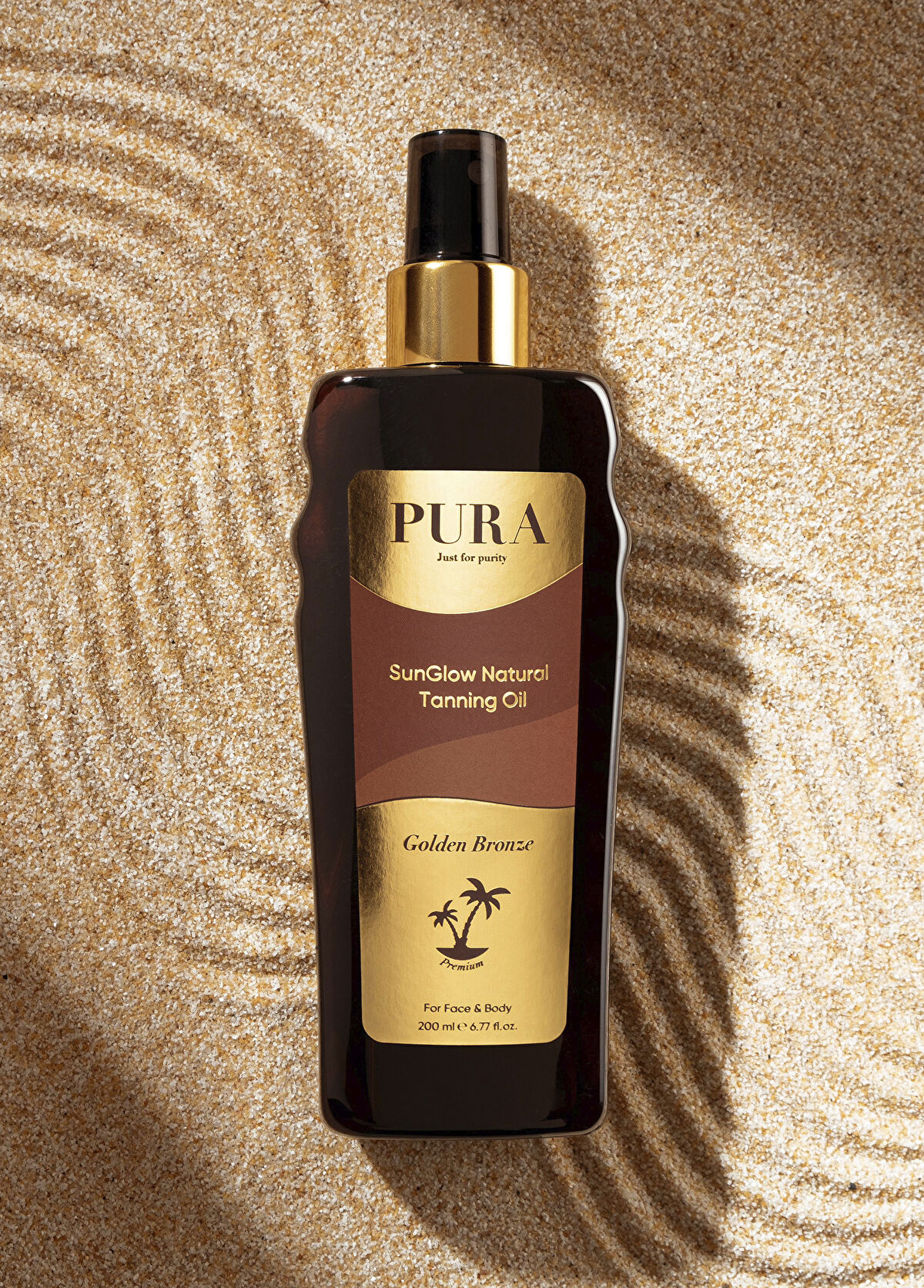 PURA Just for purity SunGlow Natural Bronzing Oil Doğal Besleyici Bronzlaştırıcı Yağ 200 ml - 3