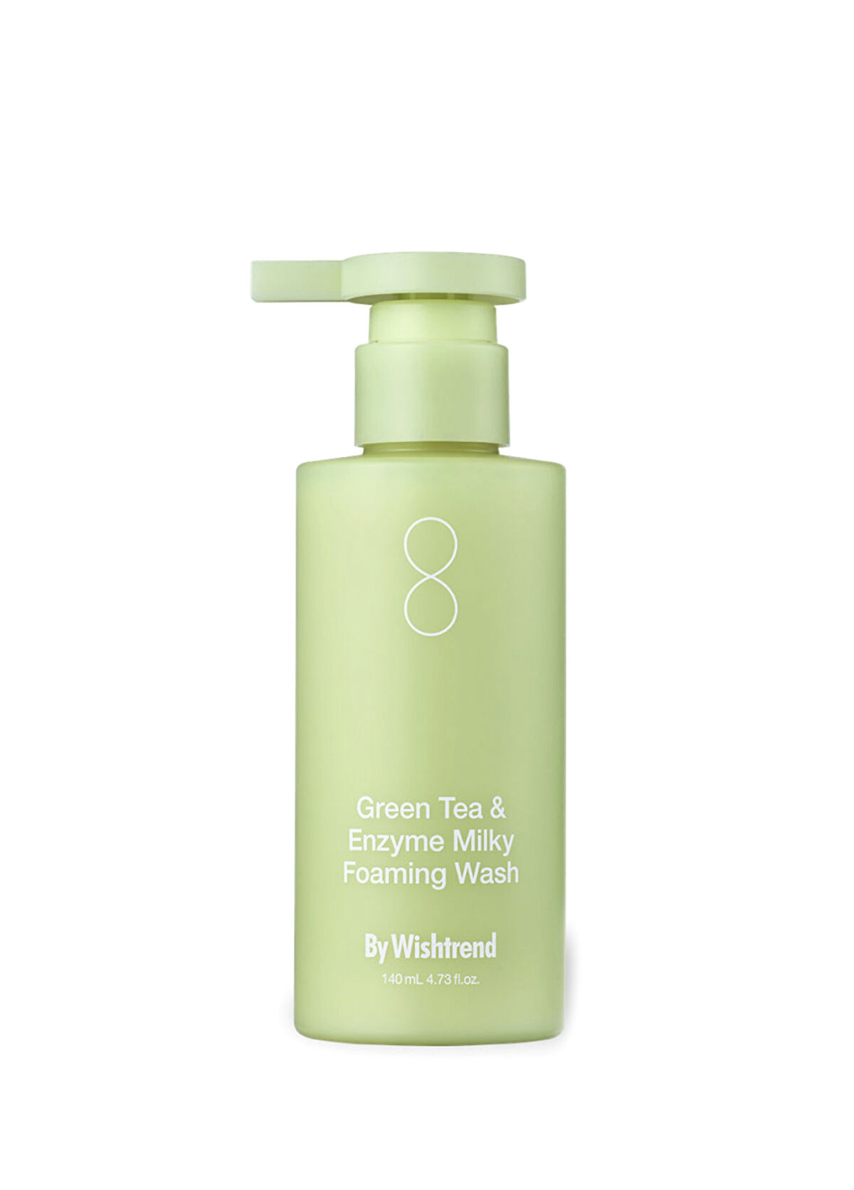 By Wishtrend Green Tea & Enzyme Milky Foaming Wash Yeşil Çaylı Tahıl Sütlü Nemlendirici Nazik Köpük Yüz Temizleyici 140 ml - 1