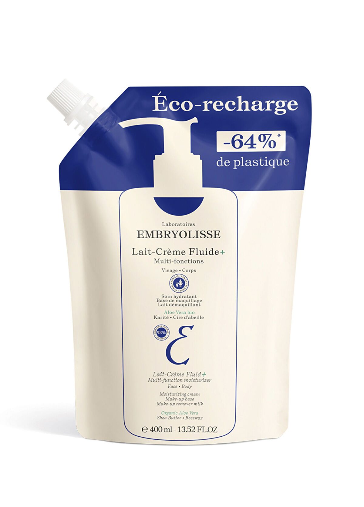 Embryolisse Lait Creme Fluide Nemlendirici Refill Yüz Kremi 400 ml - 1