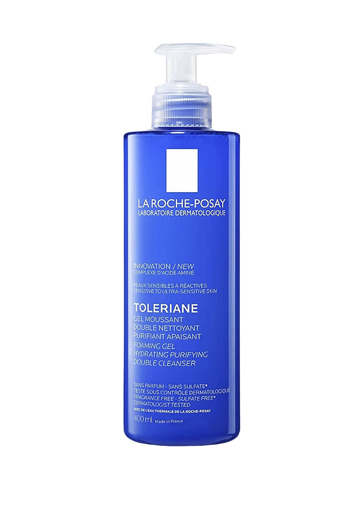 La Roche Posay Toleriane Hydrating Purifying Double Cleanser Hassas ve Kuruyan Ciltler İçin Nemlendirici & Arındırıcı Yüz Temizleme Jeli  400 ml - 1