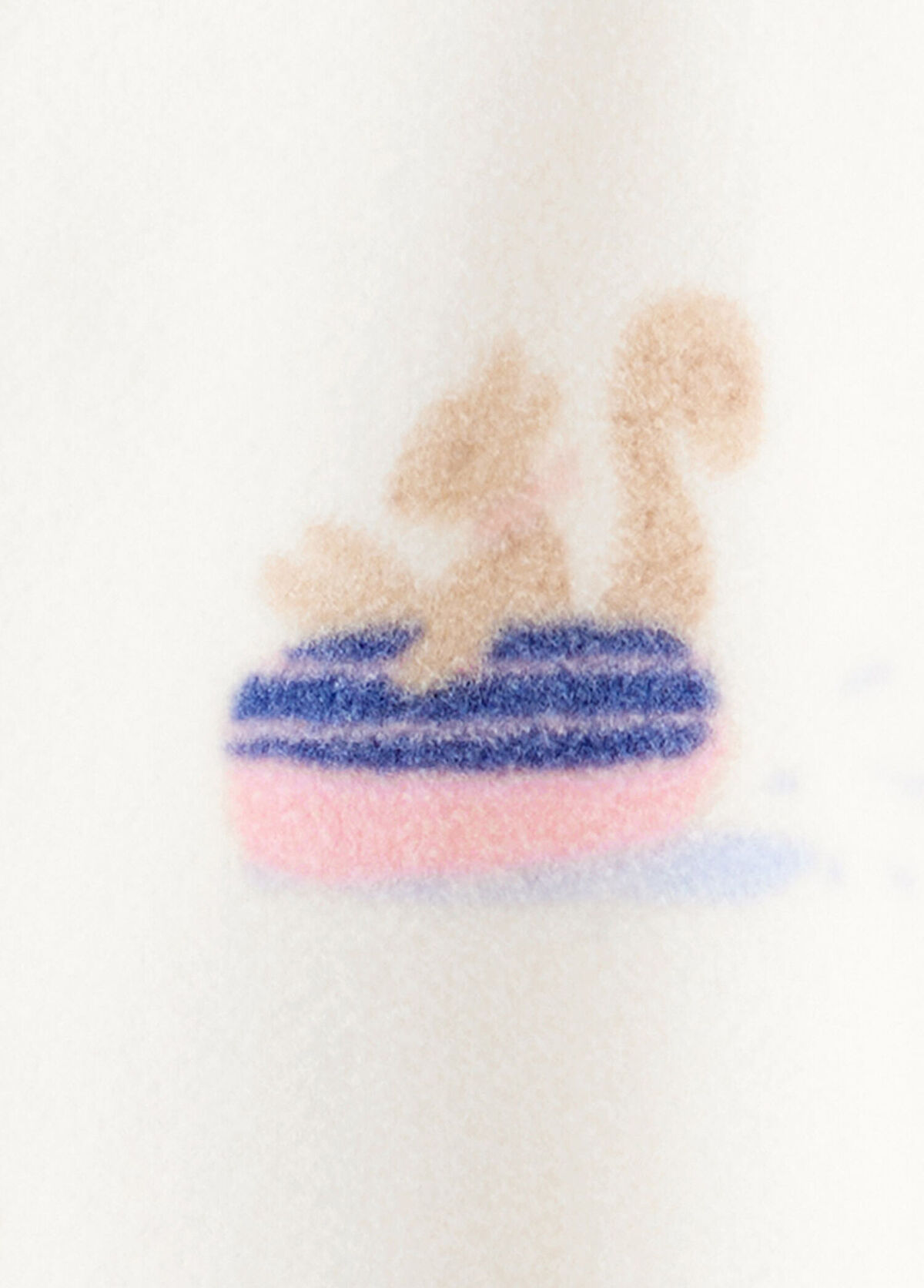 Carter's Ecru Baby Girl Fleece Jumpsuit - 3