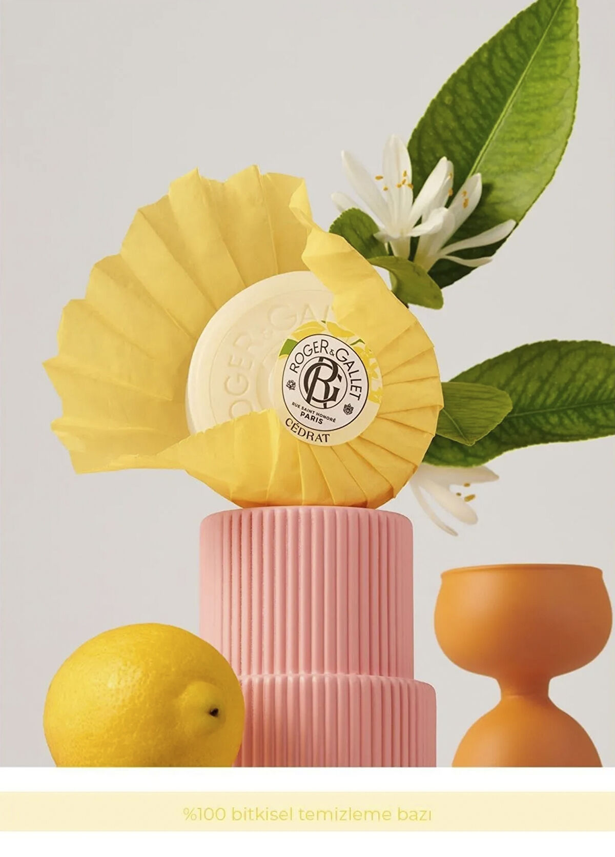 Roger&Gallet Cedrat Doğal Limon Özü Ferahlatıcı Kalıcı Koku Katı Sabun 100 gr - 3