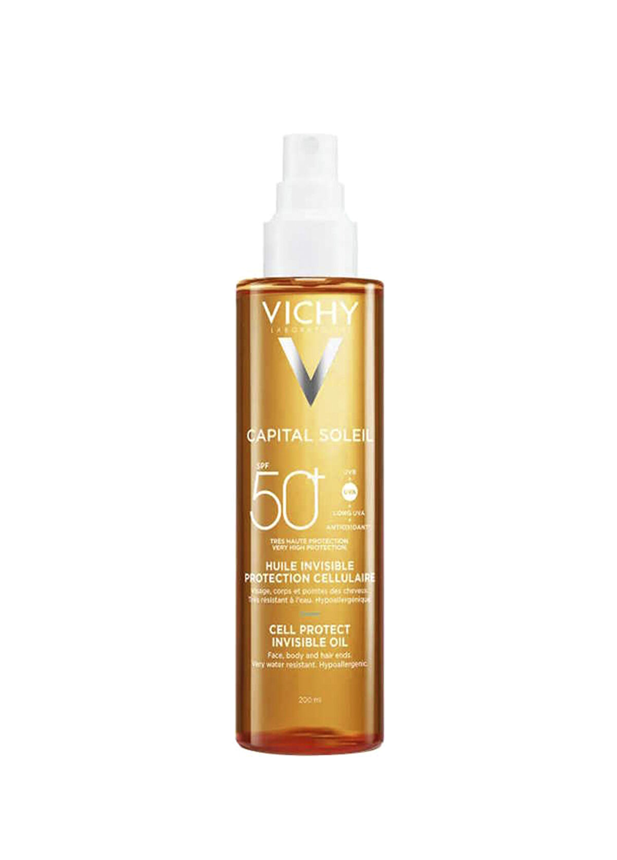 Vichy Capital Soleil Cell Protect Sunscreen Oil SPF50+ 200ml - 1