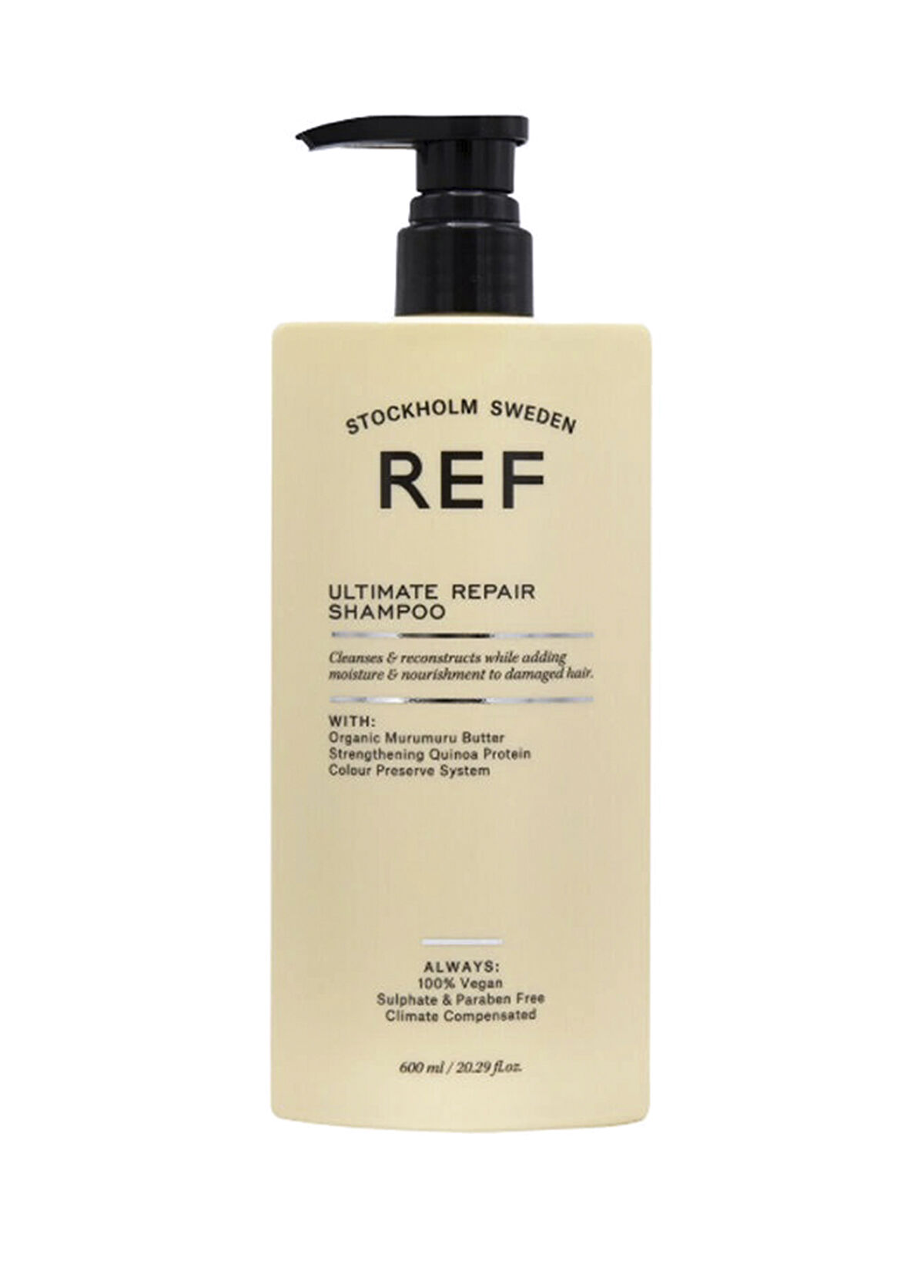 REF Stockholm Sweden Ultimate Repair Shampoo Repair Nourishing Shampoo 600 ml - 1