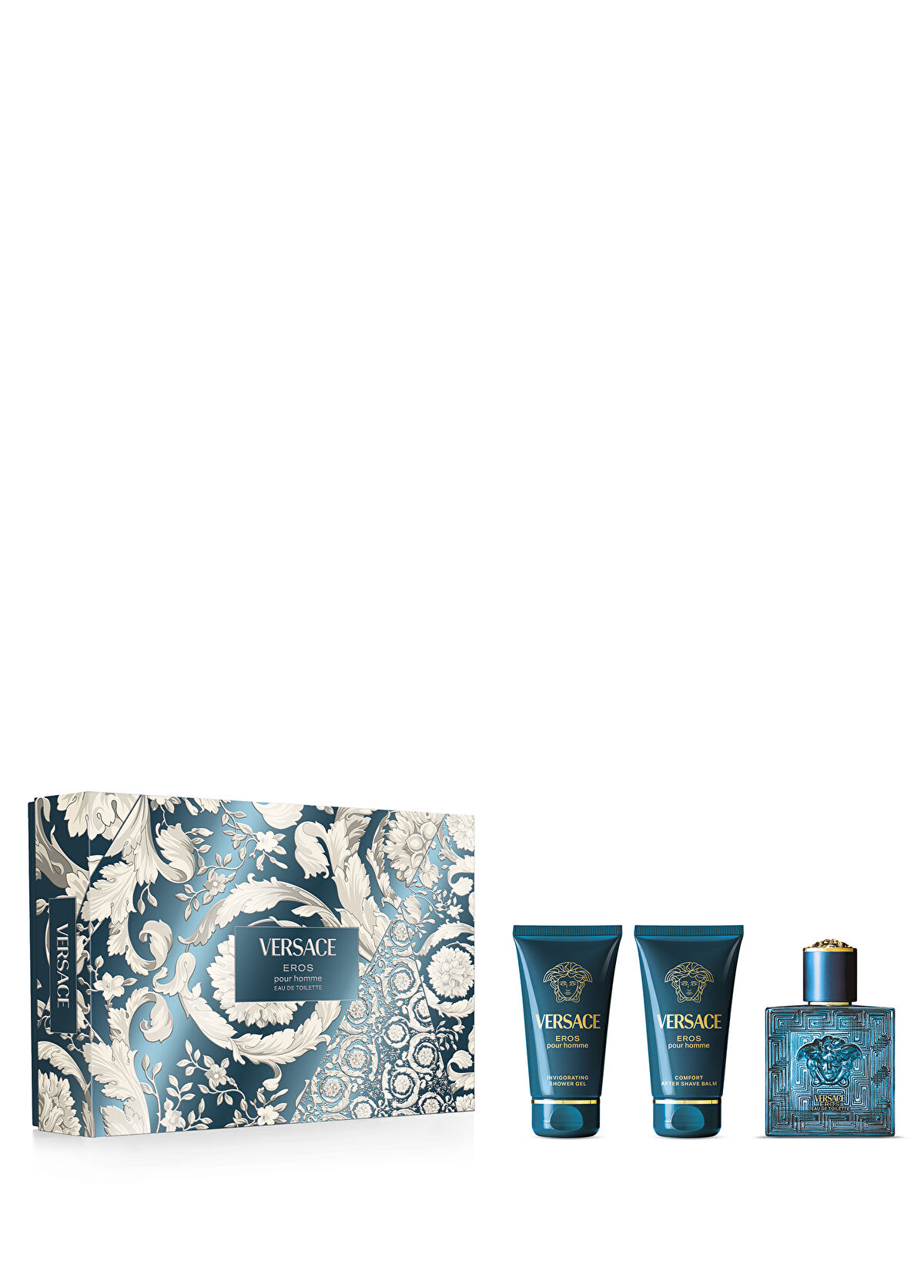 Versace Eros EDT Parfüm 50 ml + Duş Jeli 50 ml + Vücut Losyonu 50 ml Erkek Parfüm Seti - 1