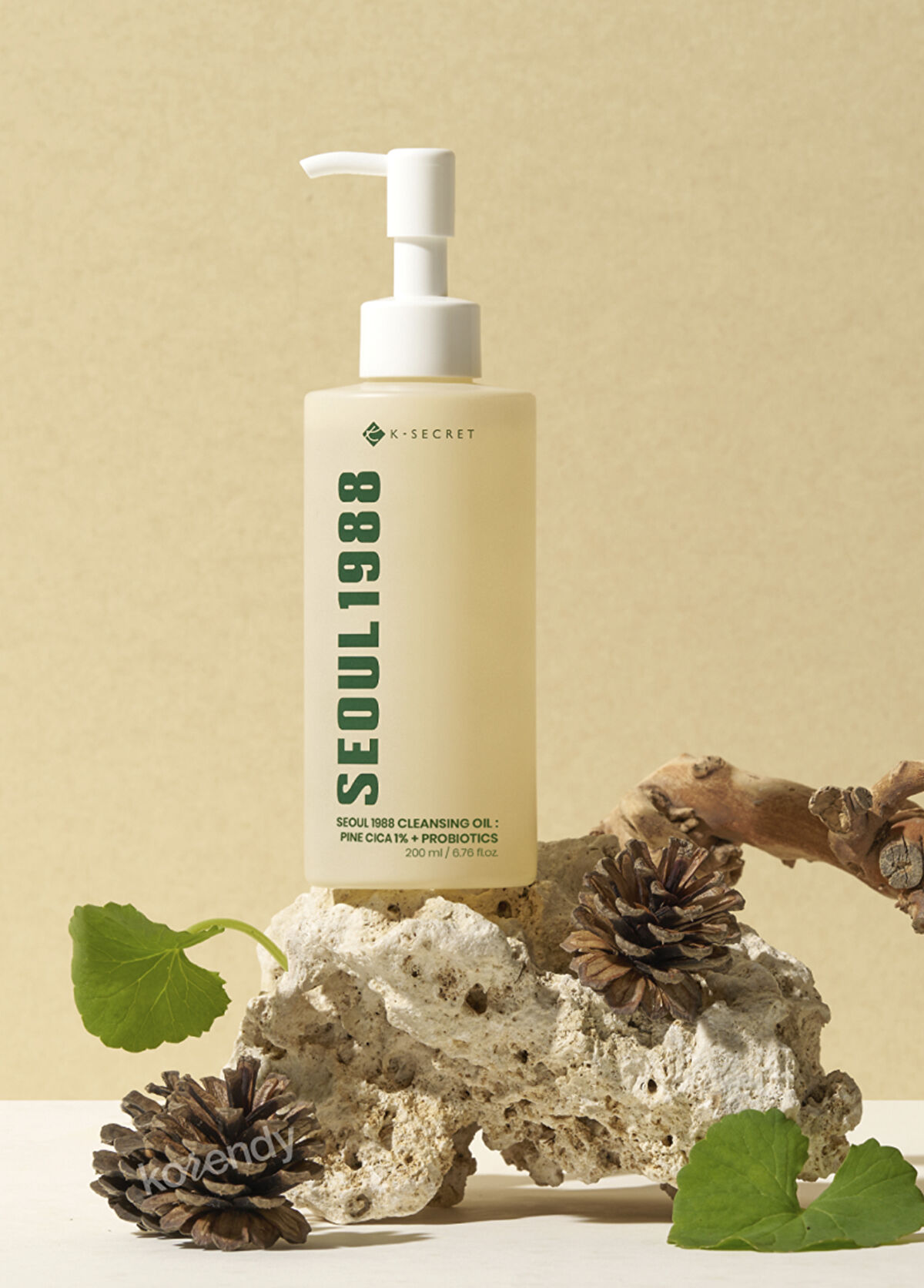 K-Secret Seoul 1988 Cleansing Oil Pine Cica 1% + Probiotics Siyah ve Beyaz Nokta Önleyici Arındırıcı Çam Cica Kompleksli Temizleme Yağı 200 ml - 3