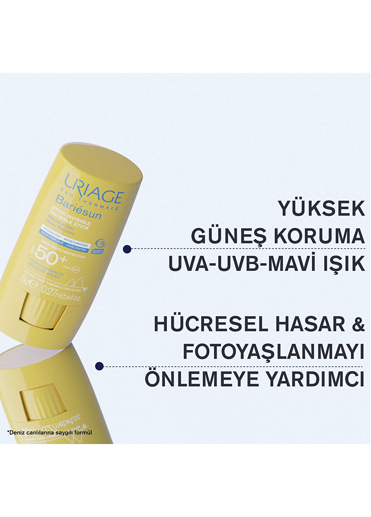 Uriage Bariesun SPF50+ Hassas Bölgeler için Güneş Koruyucu Stick 8 gr - 3