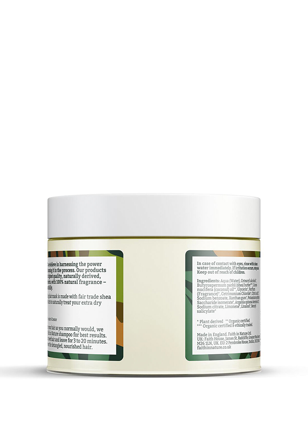 Faith In Nature Shea ve Argan Çok Kuru Saç Tipleri için Saç Bakım Maskesi - 3