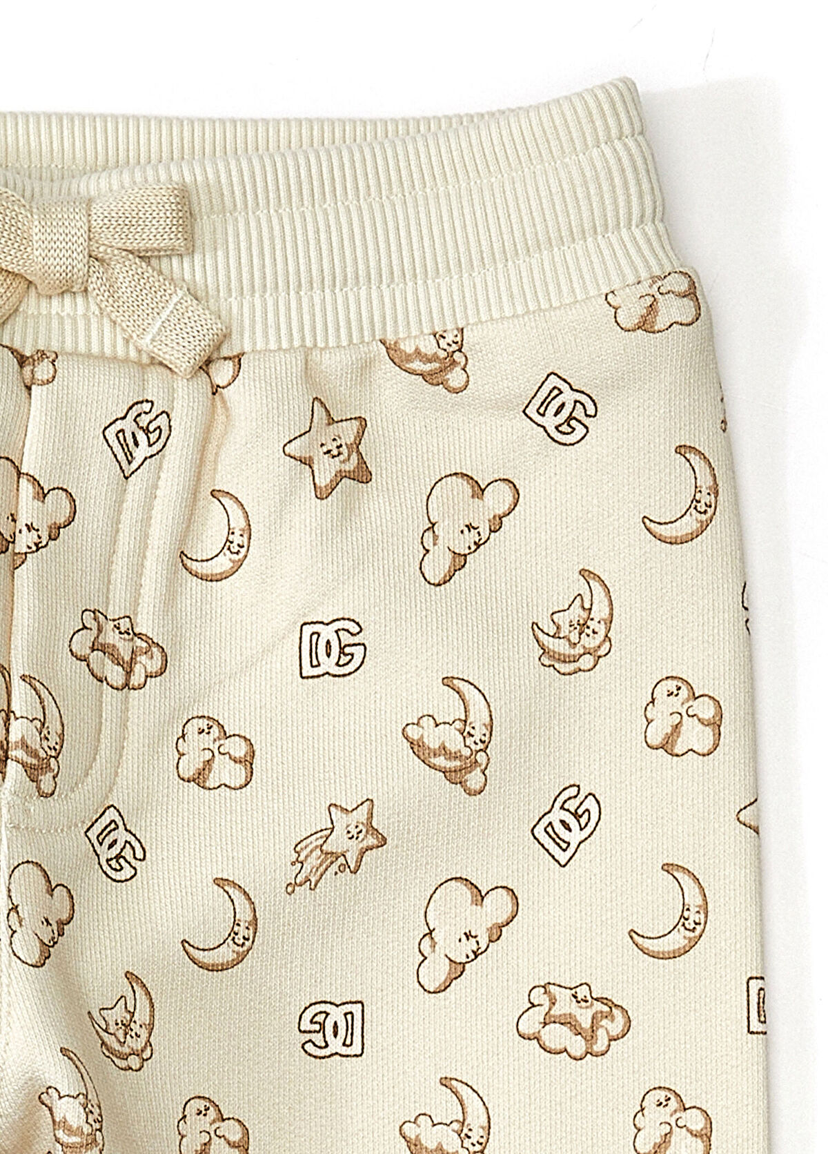 Dolce&Gabbana Bej Desenli Erkek Bebek Jogger Pantolon - 3