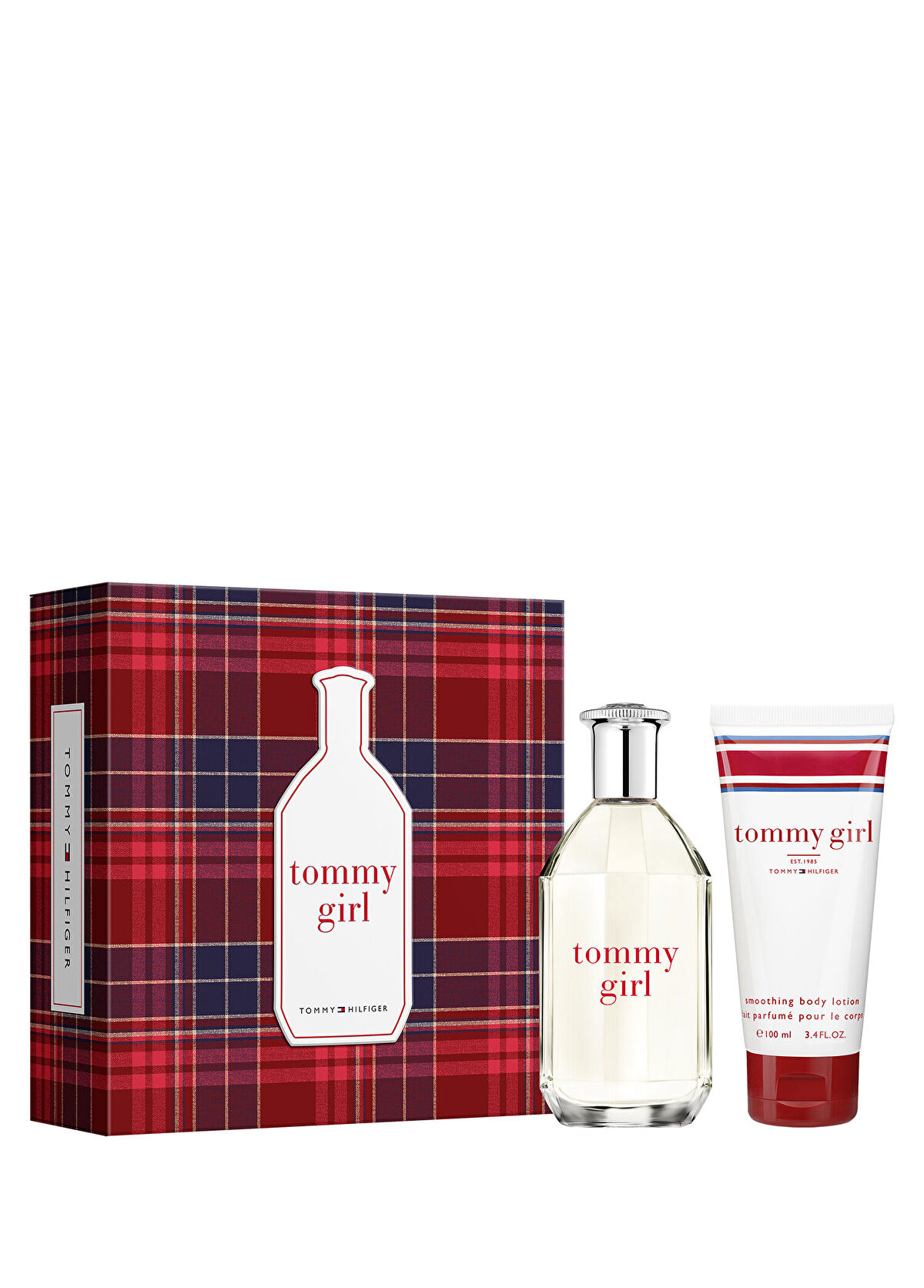 Tommy Hilfiger Tommy Girl EDT 100 ml Perfume + Tommy EDT 100 ml Body Lotion Women's Perfume Set - 1
