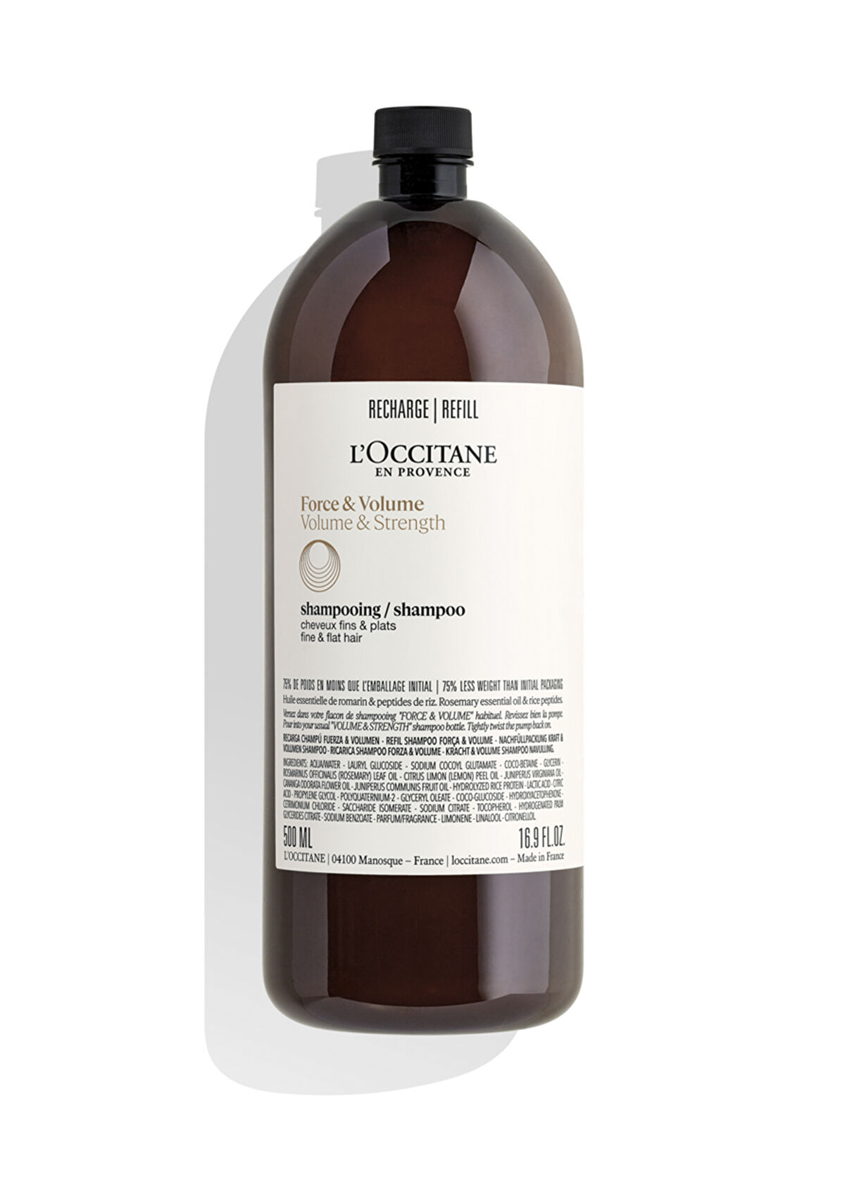 L'Occitane Volume & Plump Shampoo Eco Refill 500 ml - 1