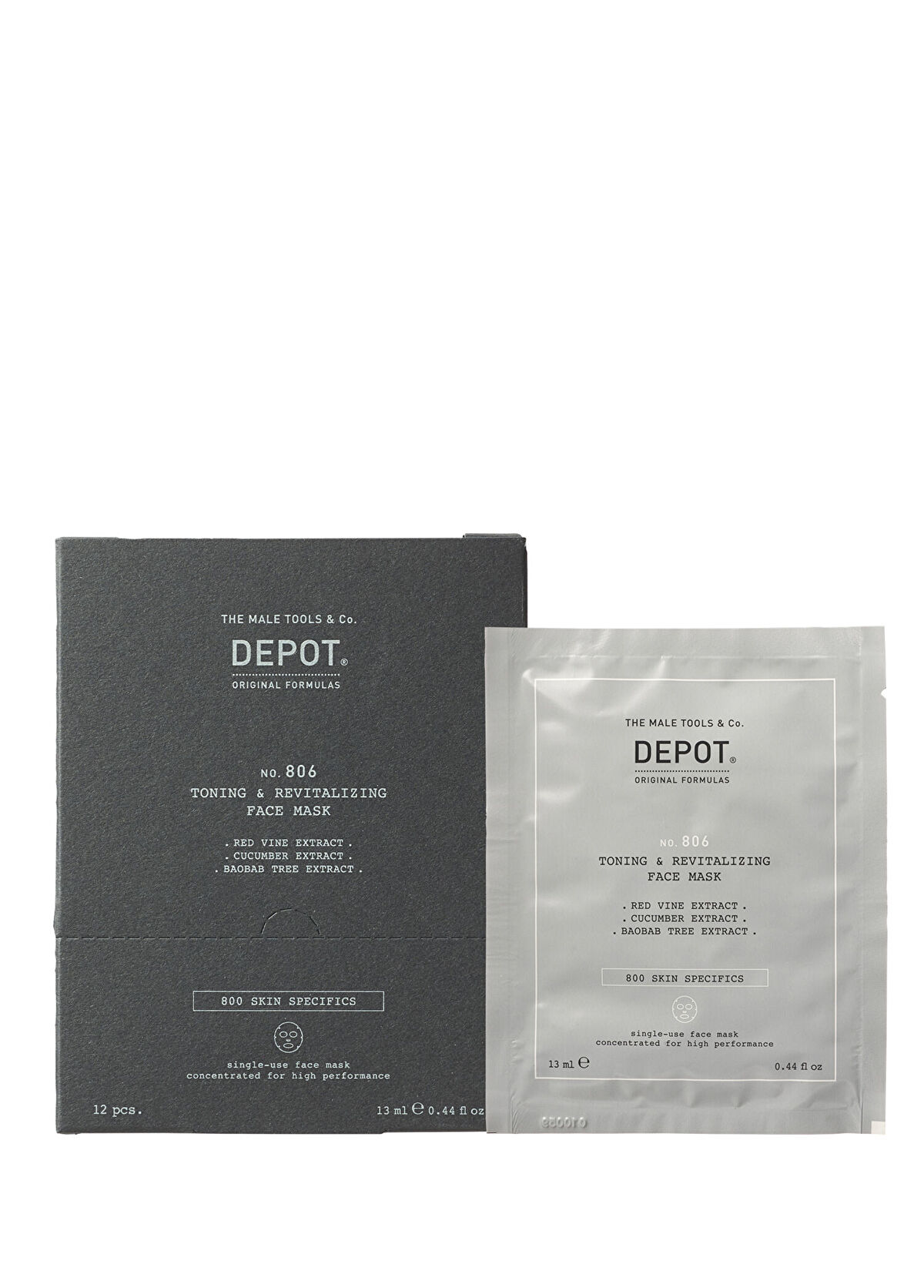 Depot No 806 Toning Revitalizing Yenileyici Canlandırıcı Yüz Maskesi 12 x 13 ml - 1
