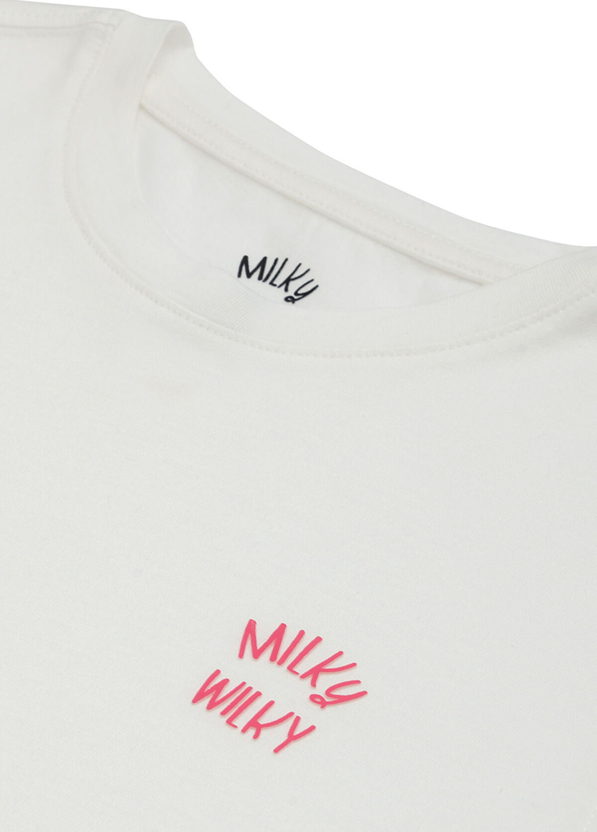 Milky Wilky White Organic Cotton Girls T-Shirt - 3