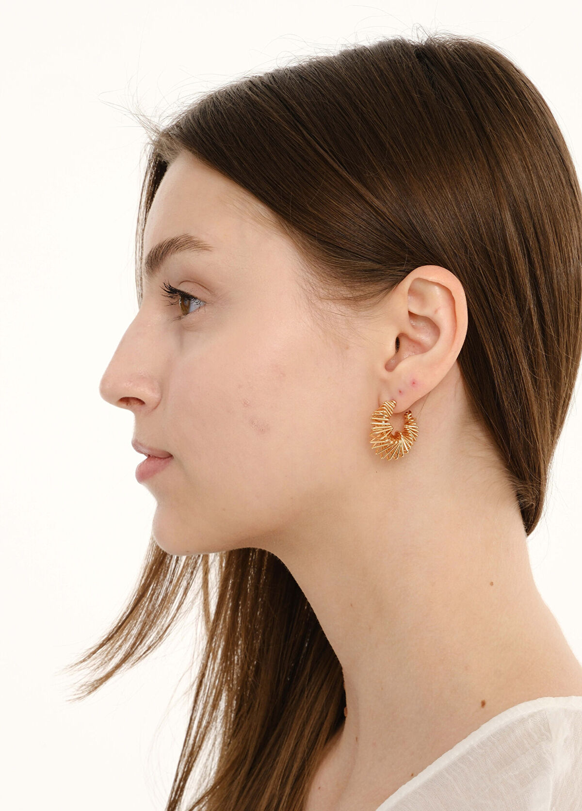 Chaseldor Basic Tel Halka Paslanmaz Çelik Kadın Küpe - 3