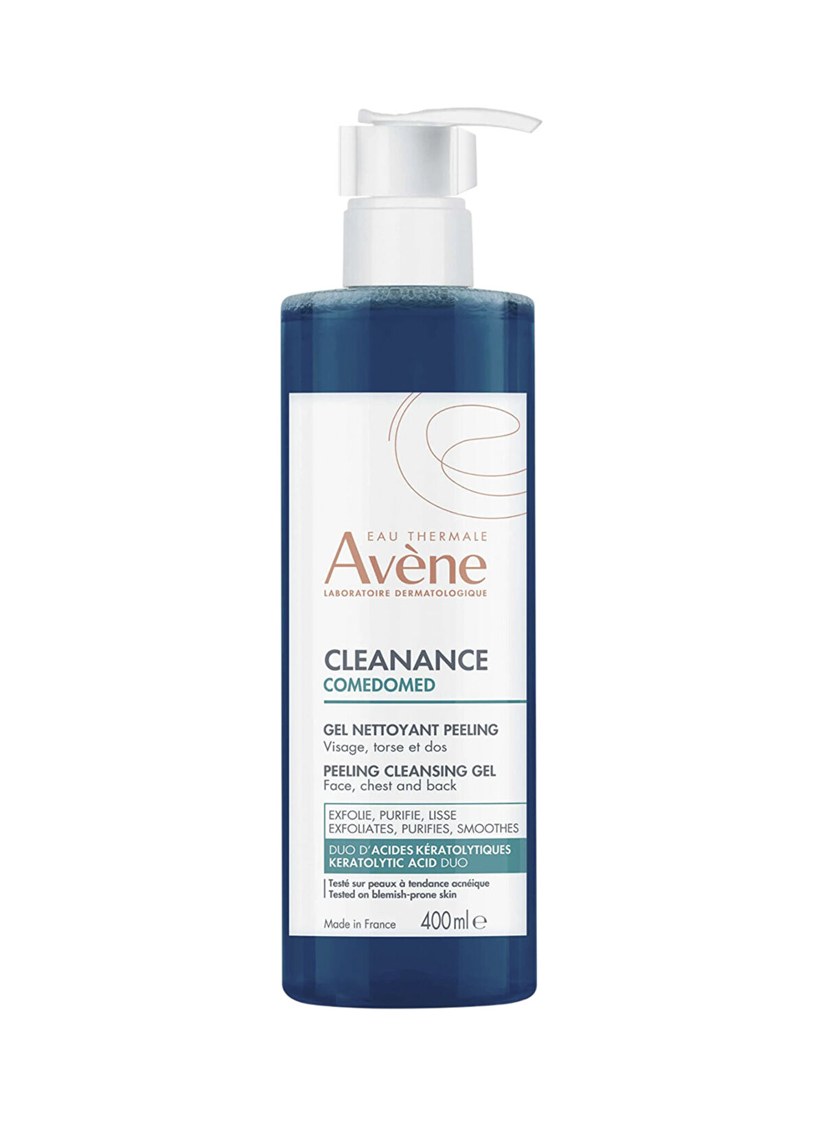 Avene Cleanance Comedomed Laktik ve Süksinik Asit İçeren Arındırıcı Peeling Etkili Temizleme Jeli 400 ml - 1