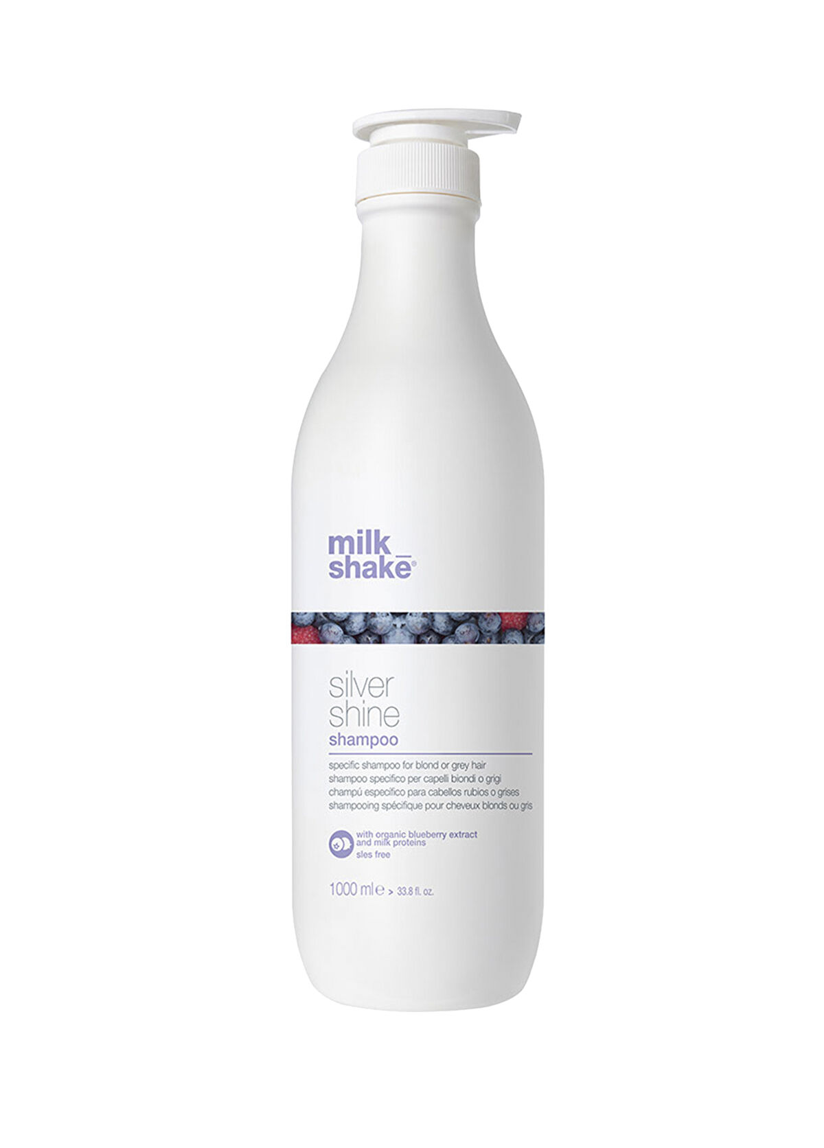 Milk Shake Silver Shine Beyaz Gri ve Platin Saçlar İçin Sülfatsız Mor Tonlama Şampuanı 1000 ml - 1