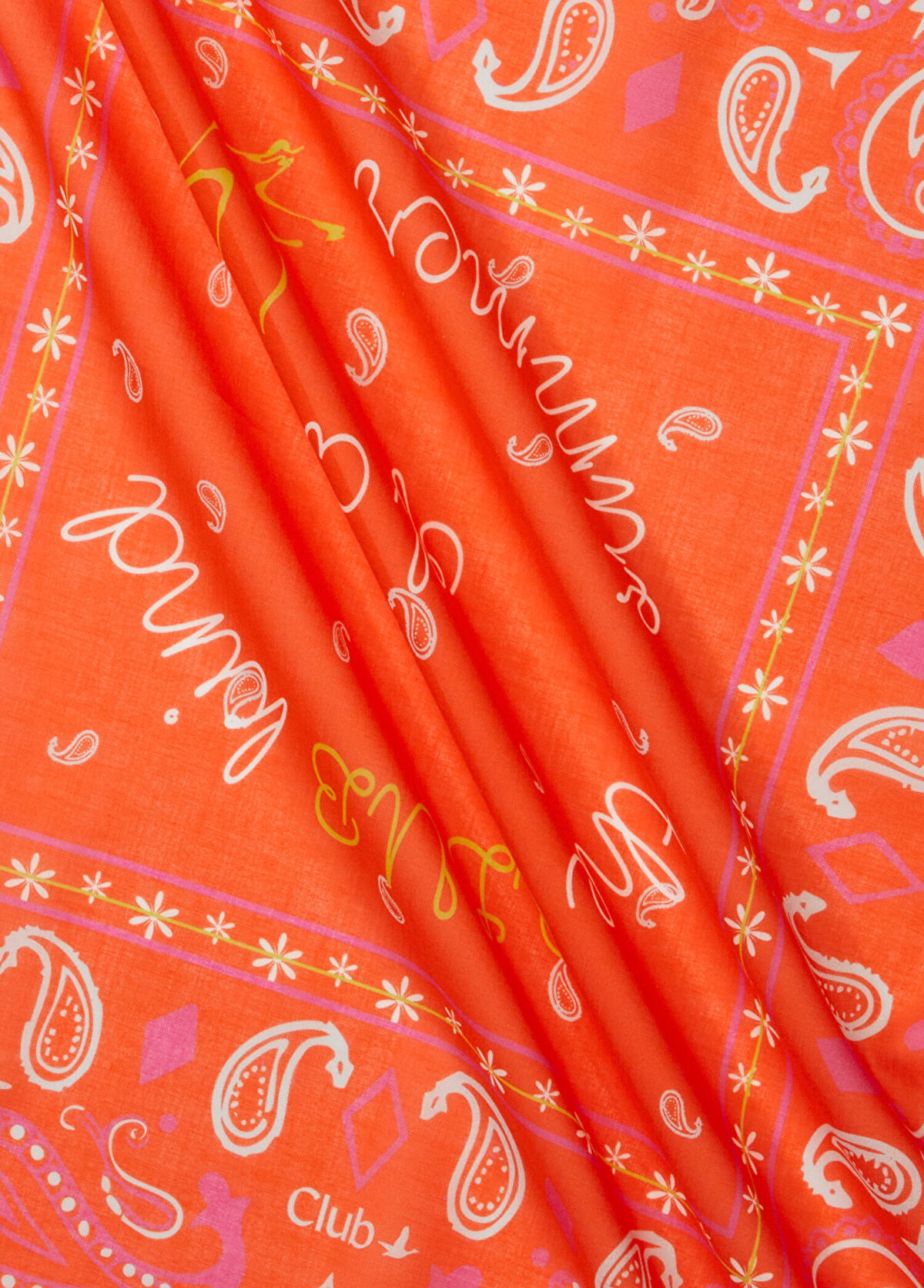 Beymen Club Turuncu Desenli Kadın Pamuk Bandana - 3