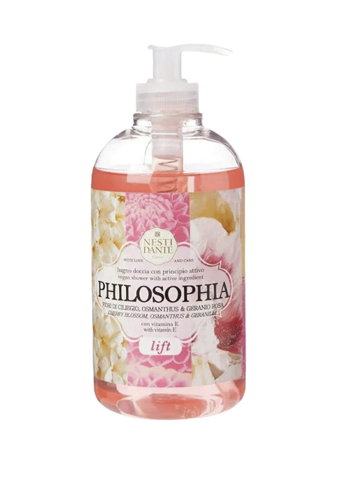 Nesti Dante Philosophia Lift Moisturizing Anti Aging Liquid Soap with Vitamins A and E 500 ml - 1