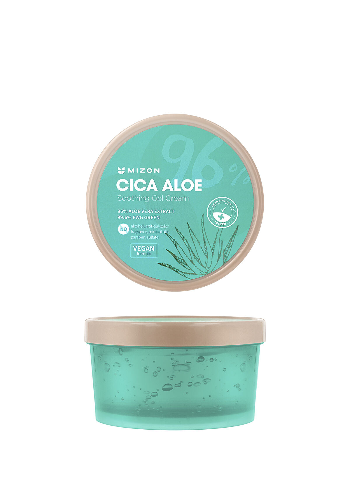 Mizon Cica Aloe Soothing Gel Cream Nemlendirici Onarıcı Yüz Kremi 300 ml - 1